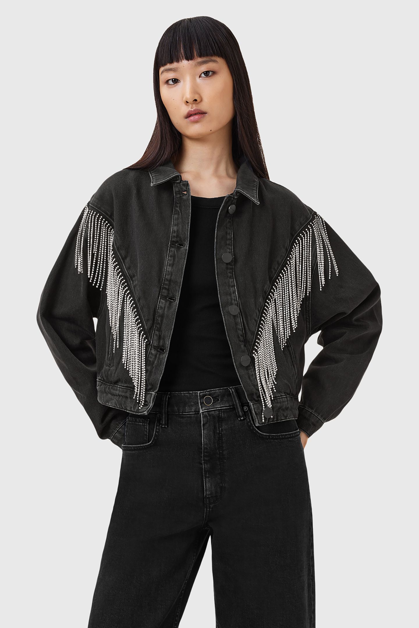 MARLENE EMB JACKET BLACK 1