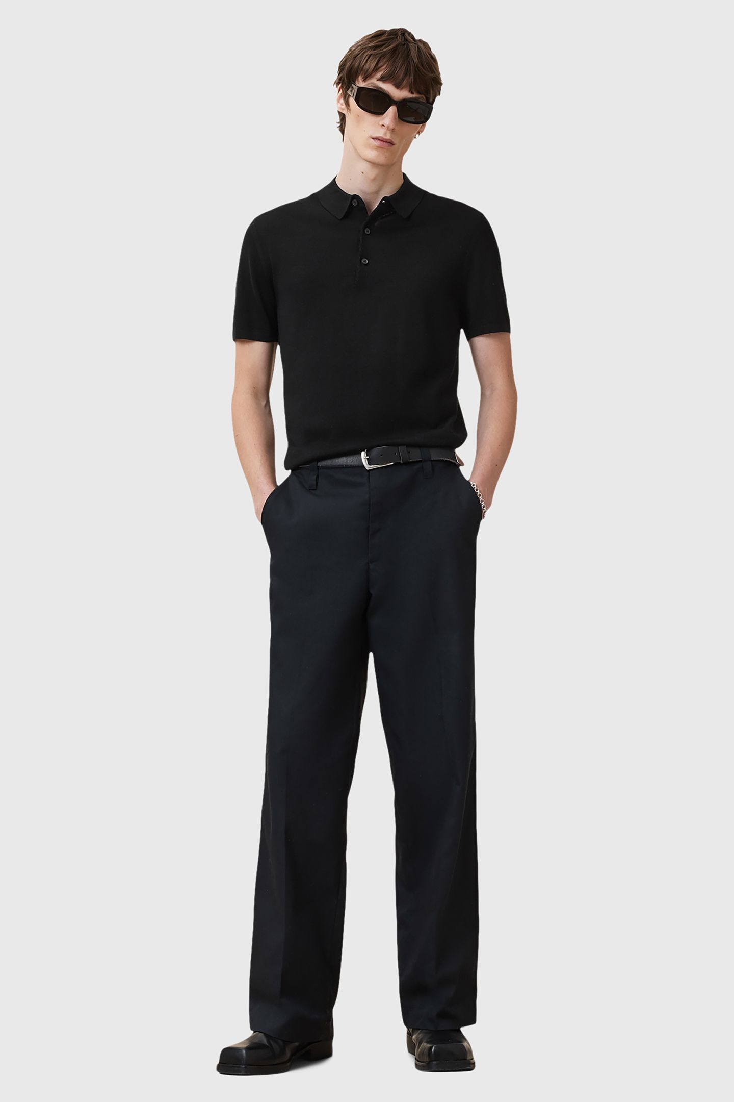 MAES MERINO SS POLO BLACK 5