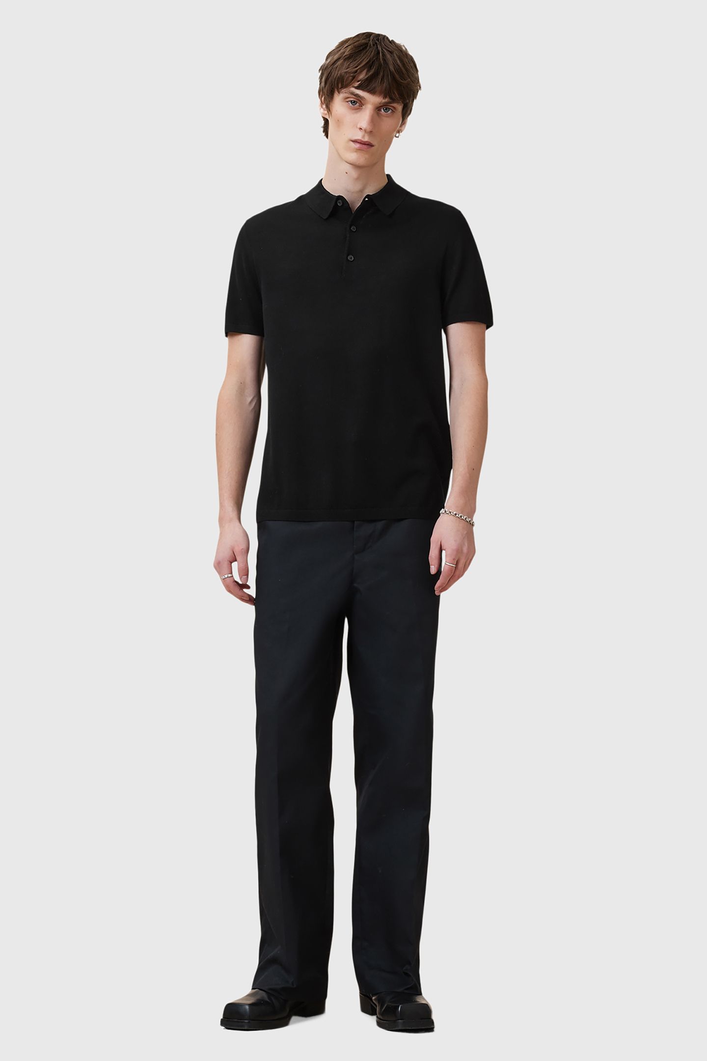 MAES MERINO SS POLO BLACK 3