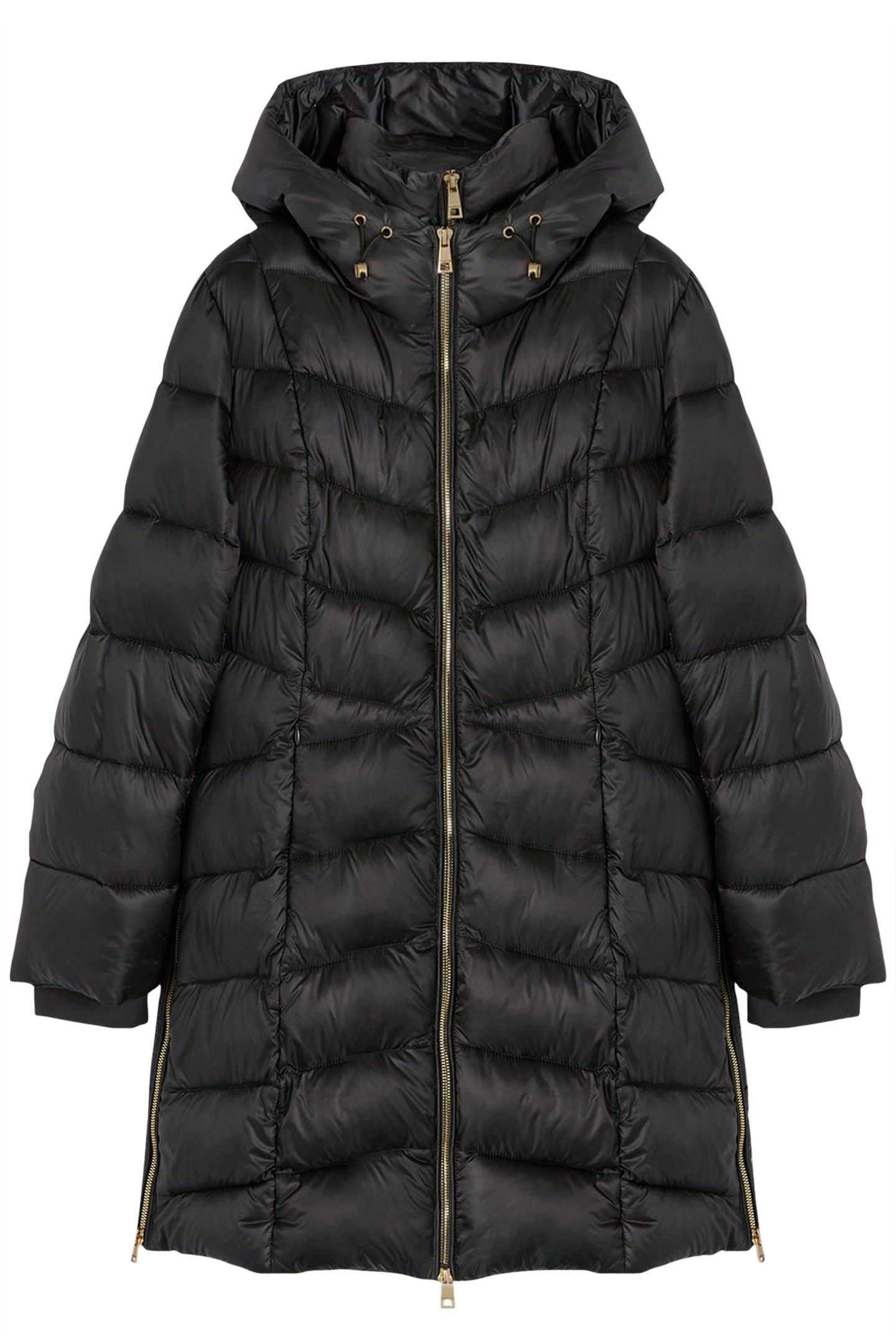 HOODED SLIM DOWN JACKET GREY 4
