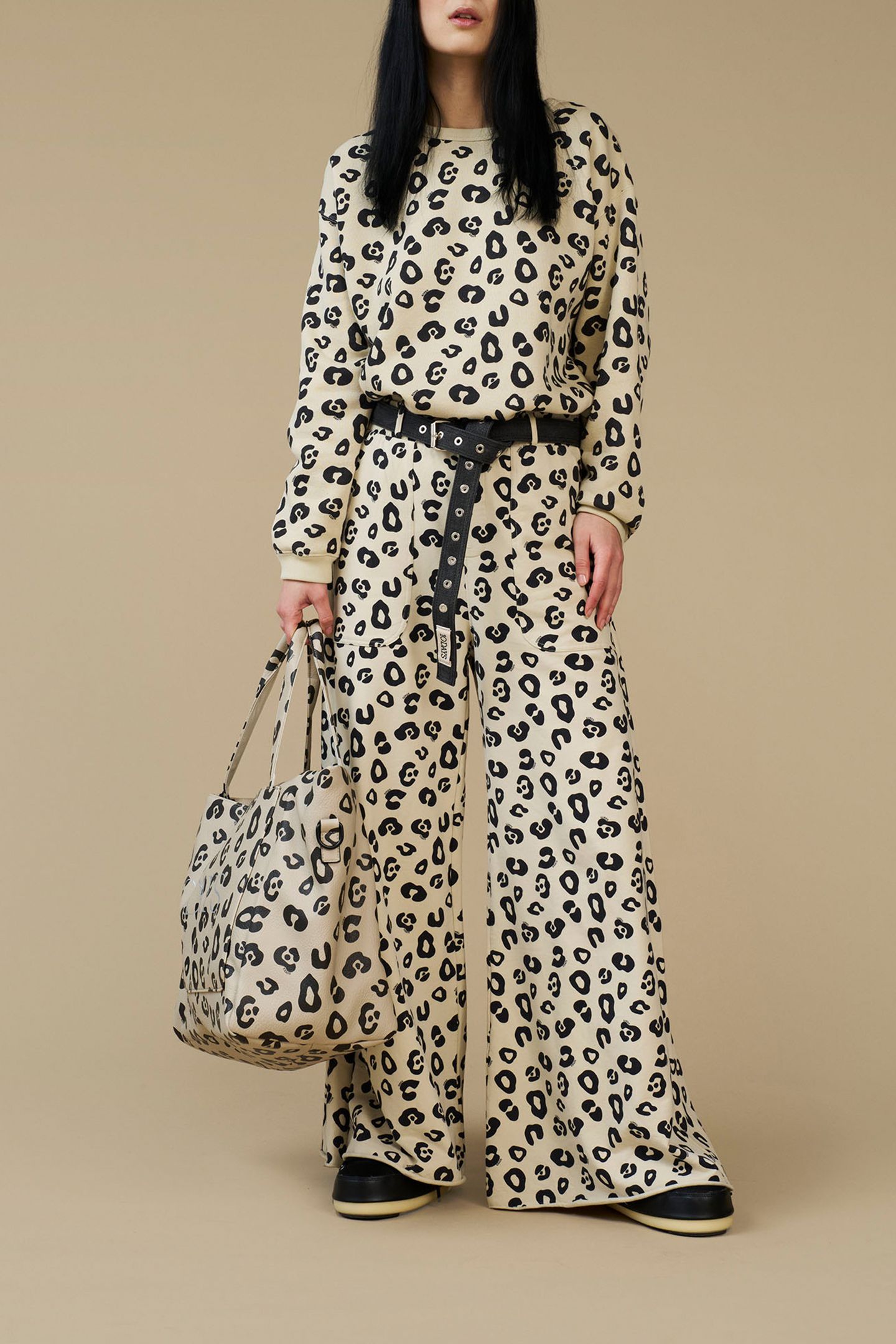 WIDE JOGGER LEOPARD OYSTER 7