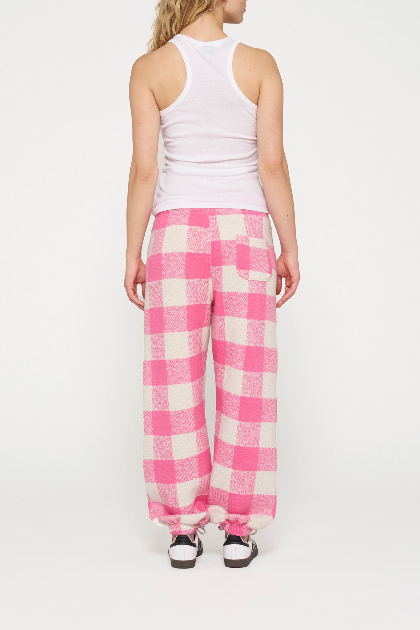 BAR JOGGER FOAM CHECK BRIGHT PINK 3