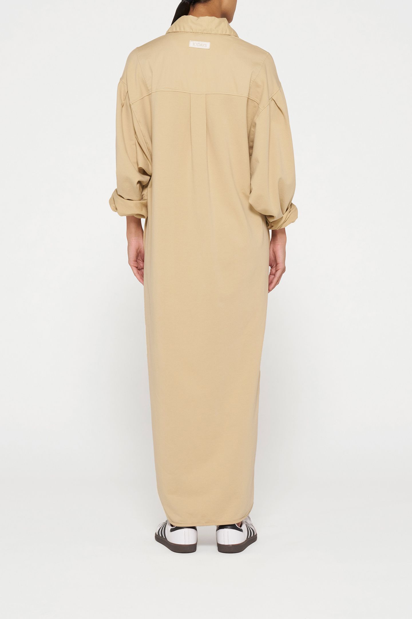 THE BILLIE DRESS POPLIN LIGHT LATTE 2
