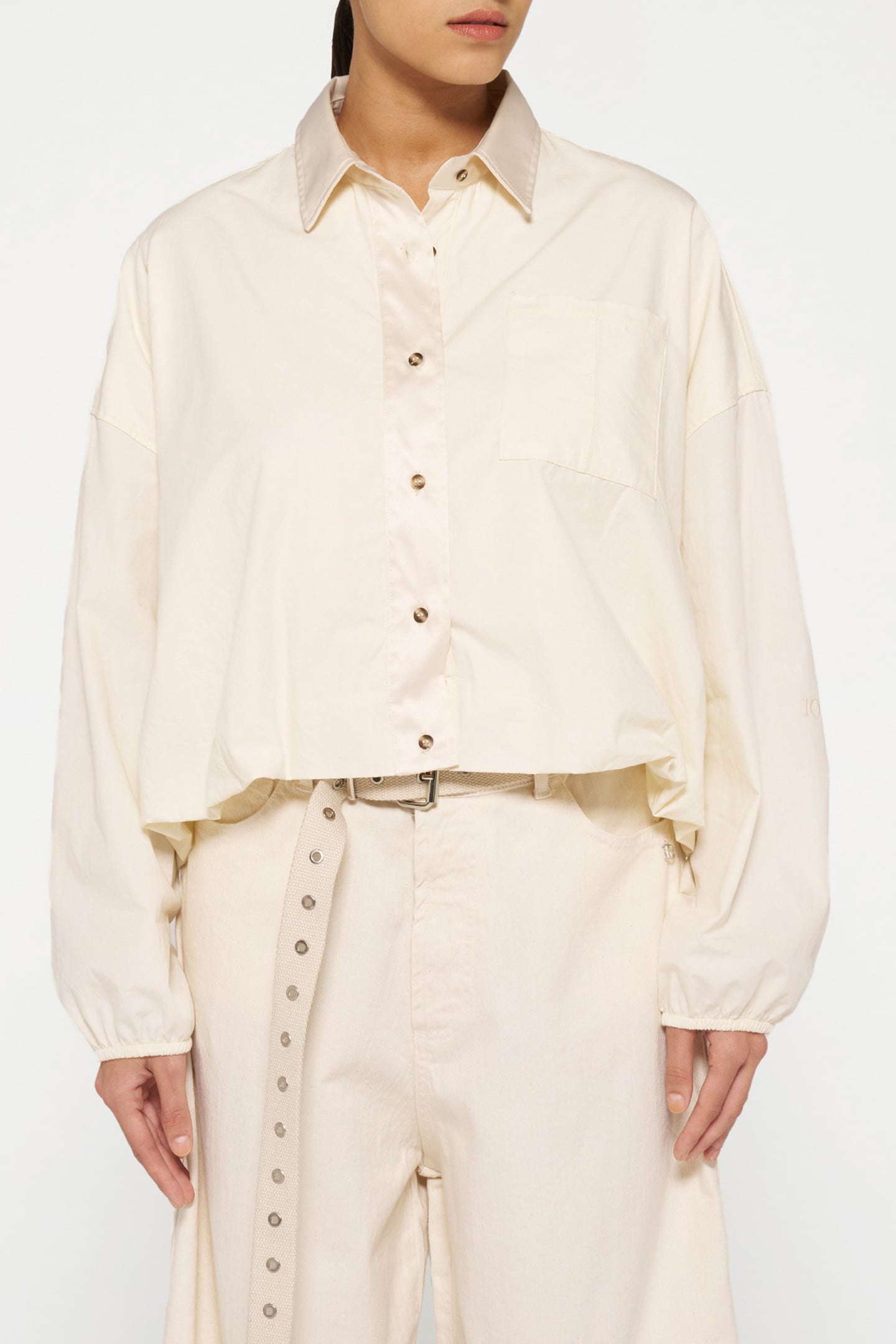 CROPPED SMOKING BLOUSE LIGHT NATURAL 1