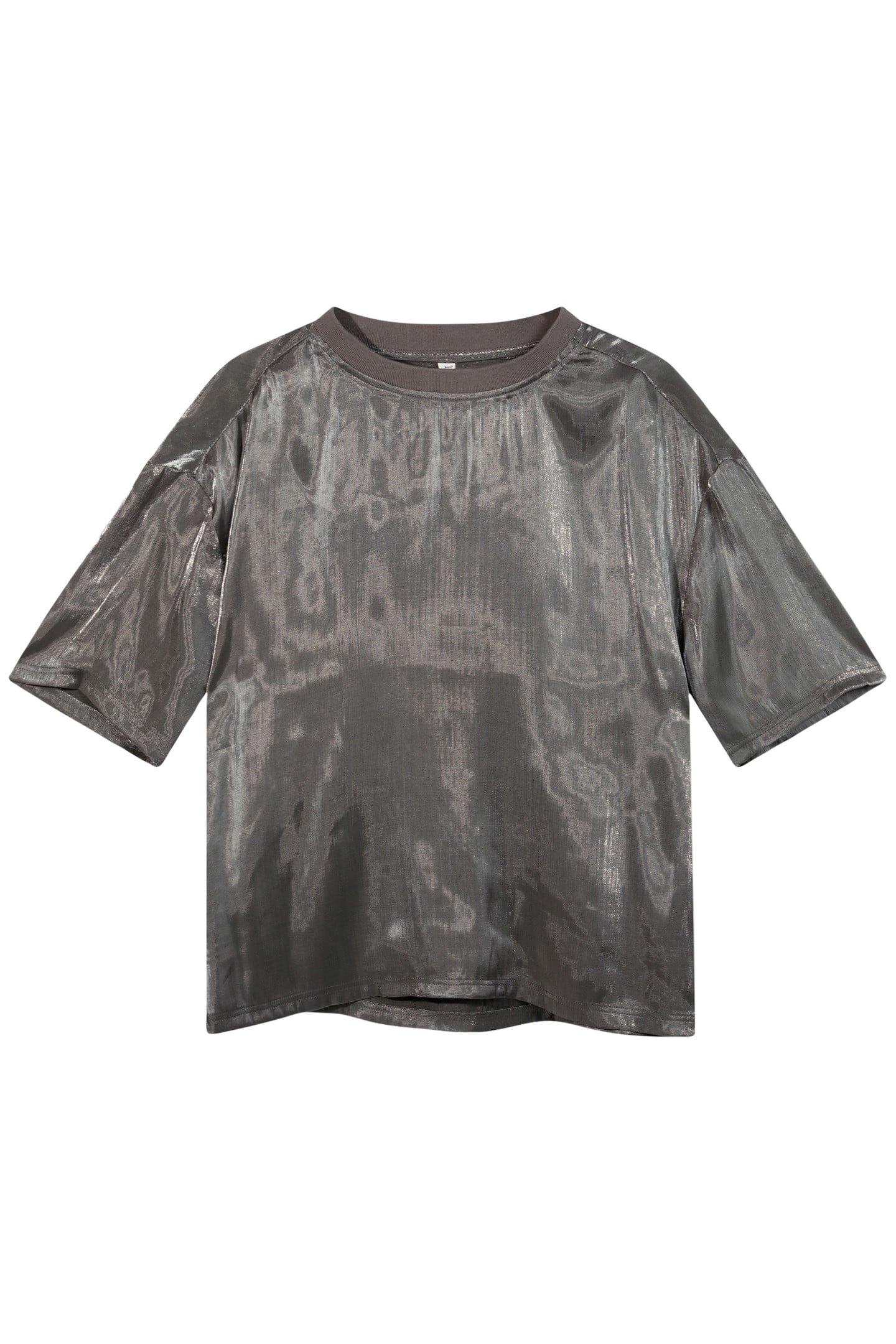 SHINY BLOUSE TEE SILVER 4