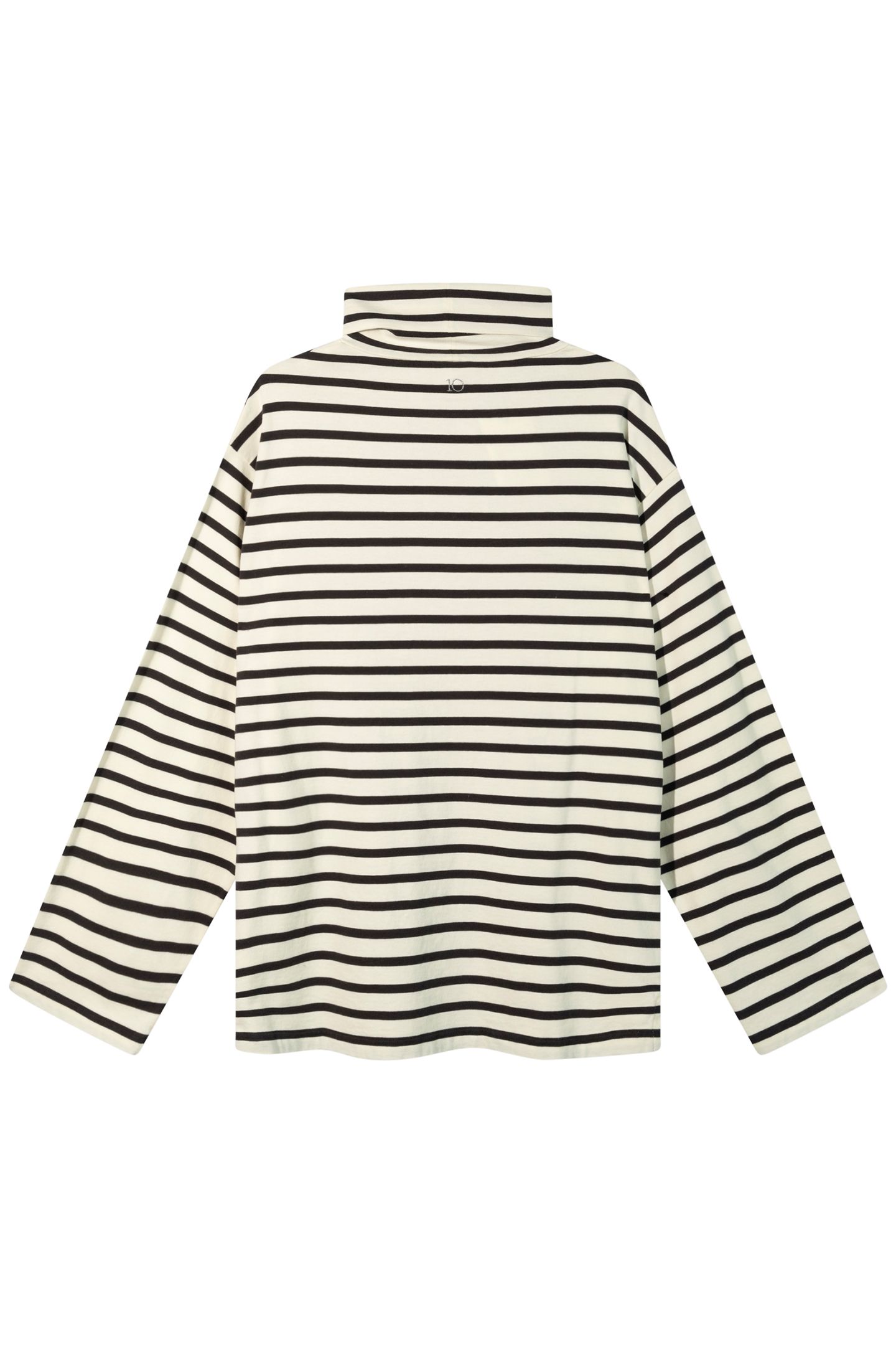 LONGSLEEVE COLL TEE STRIPES LIGHT NATURAL/GREY RAVEN 5