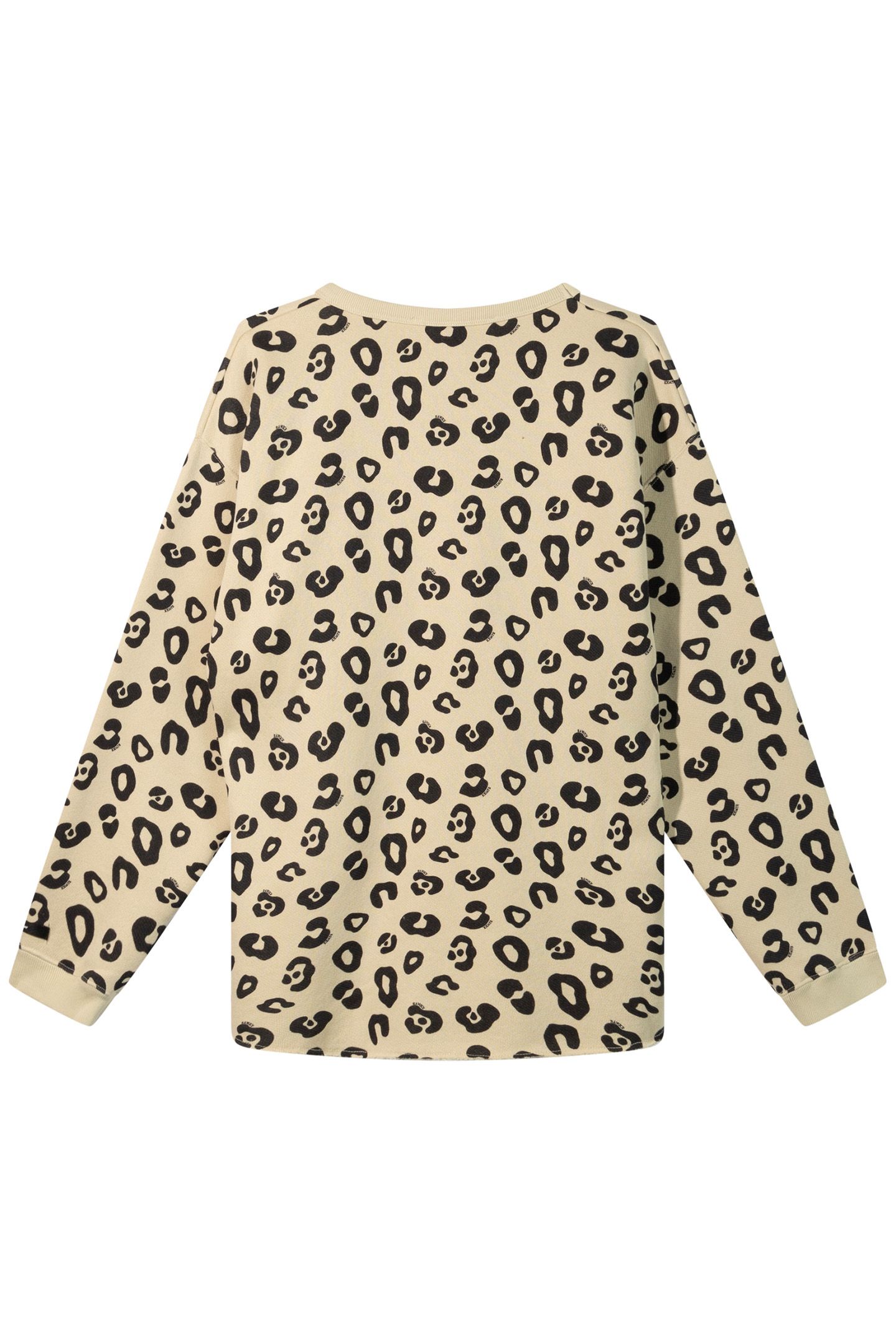 RAW EDGE SWEATER LEOPARD OYSTER 5