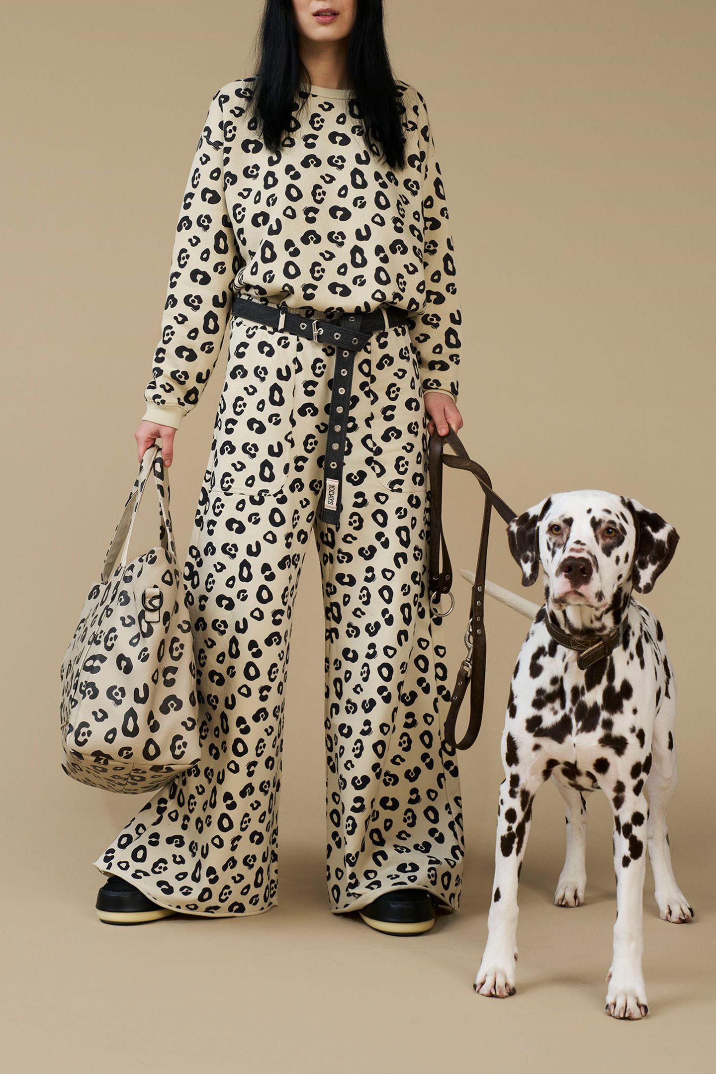 RAW EDGE SWEATER LEOPARD OYSTER 9