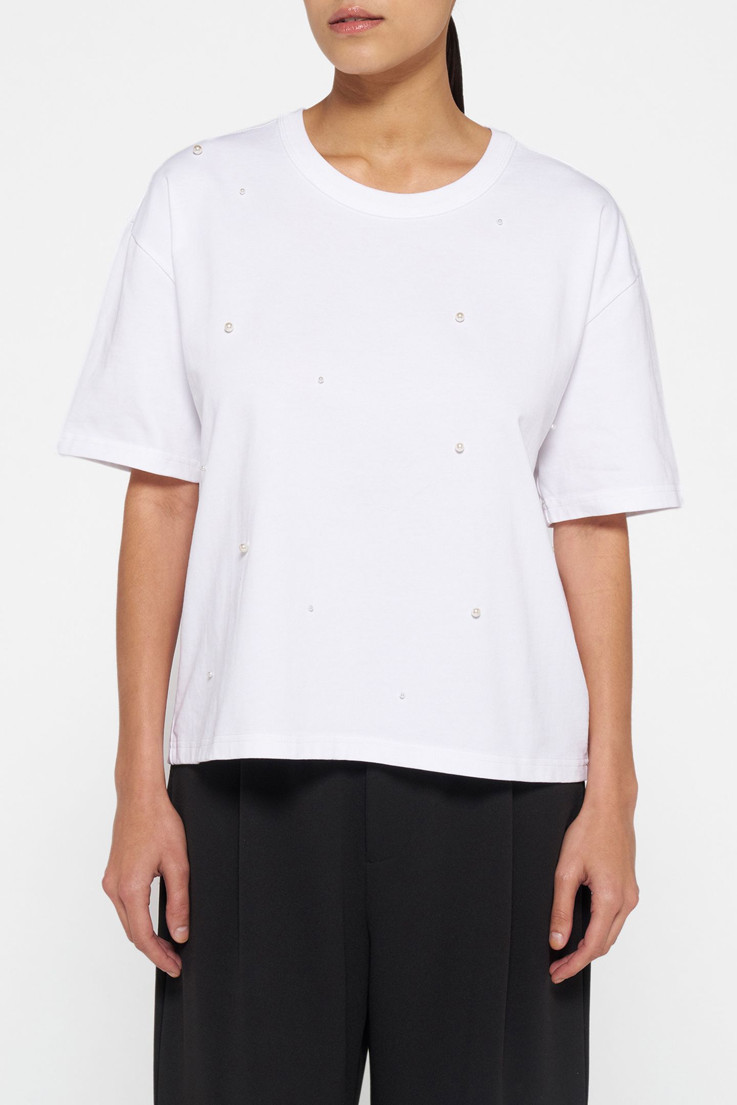 TEE PEARLS WHITE 1