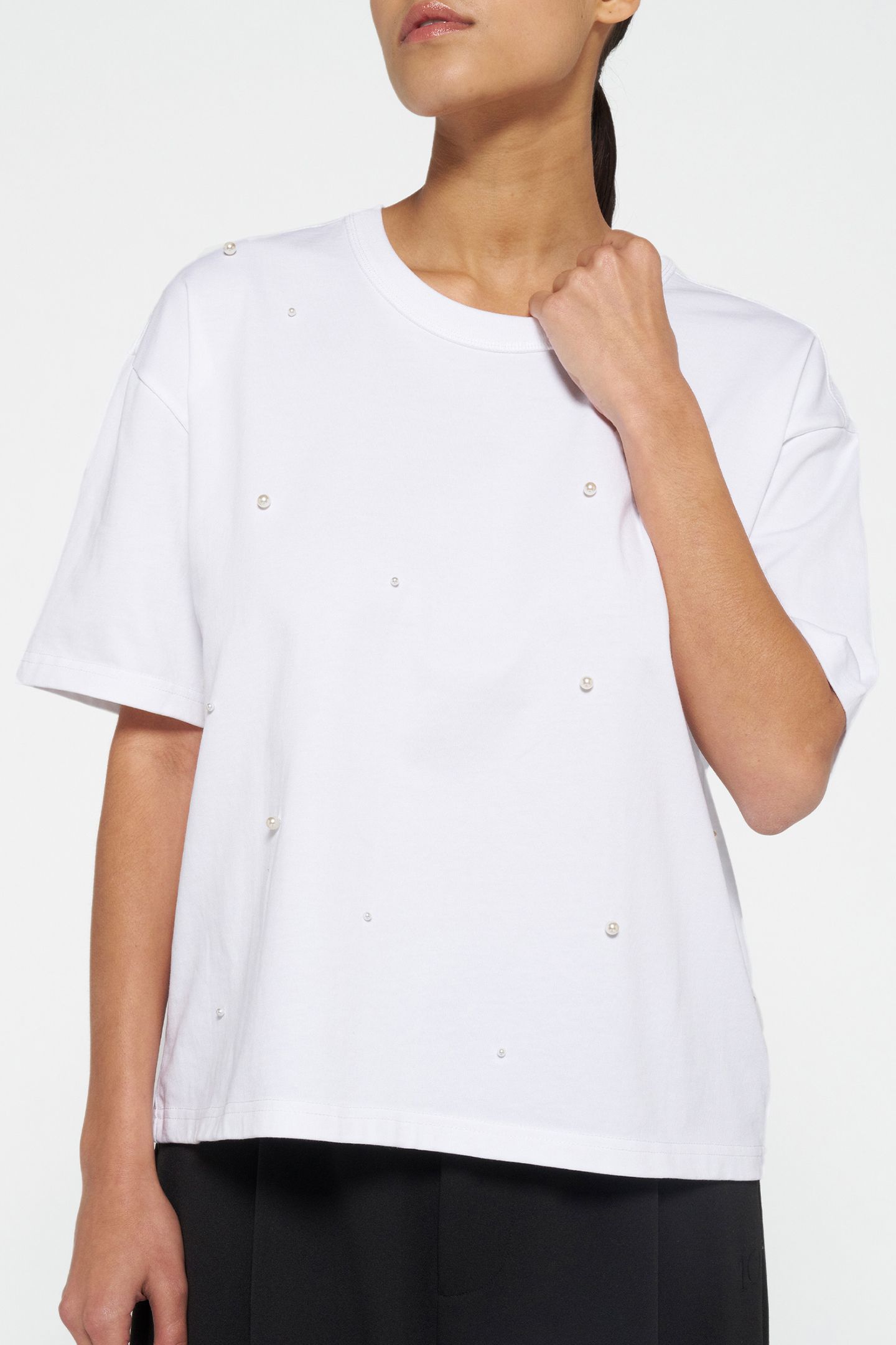 TEE PEARLS WHITE 6