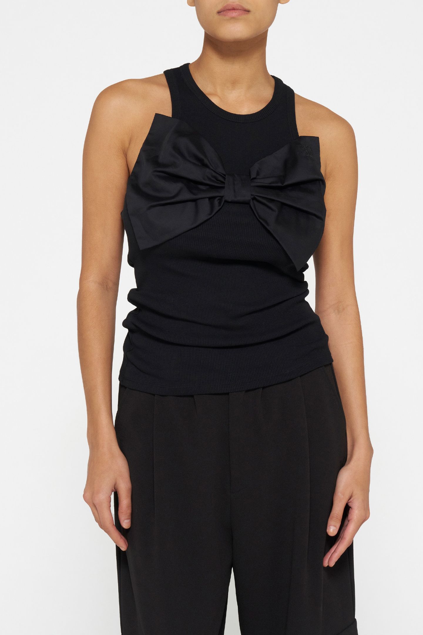 TANK TOP BOW BLACK 1