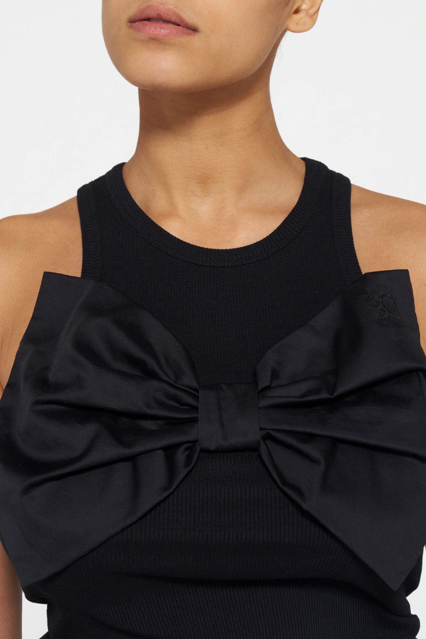 TANK TOP BOW BLACK 6
