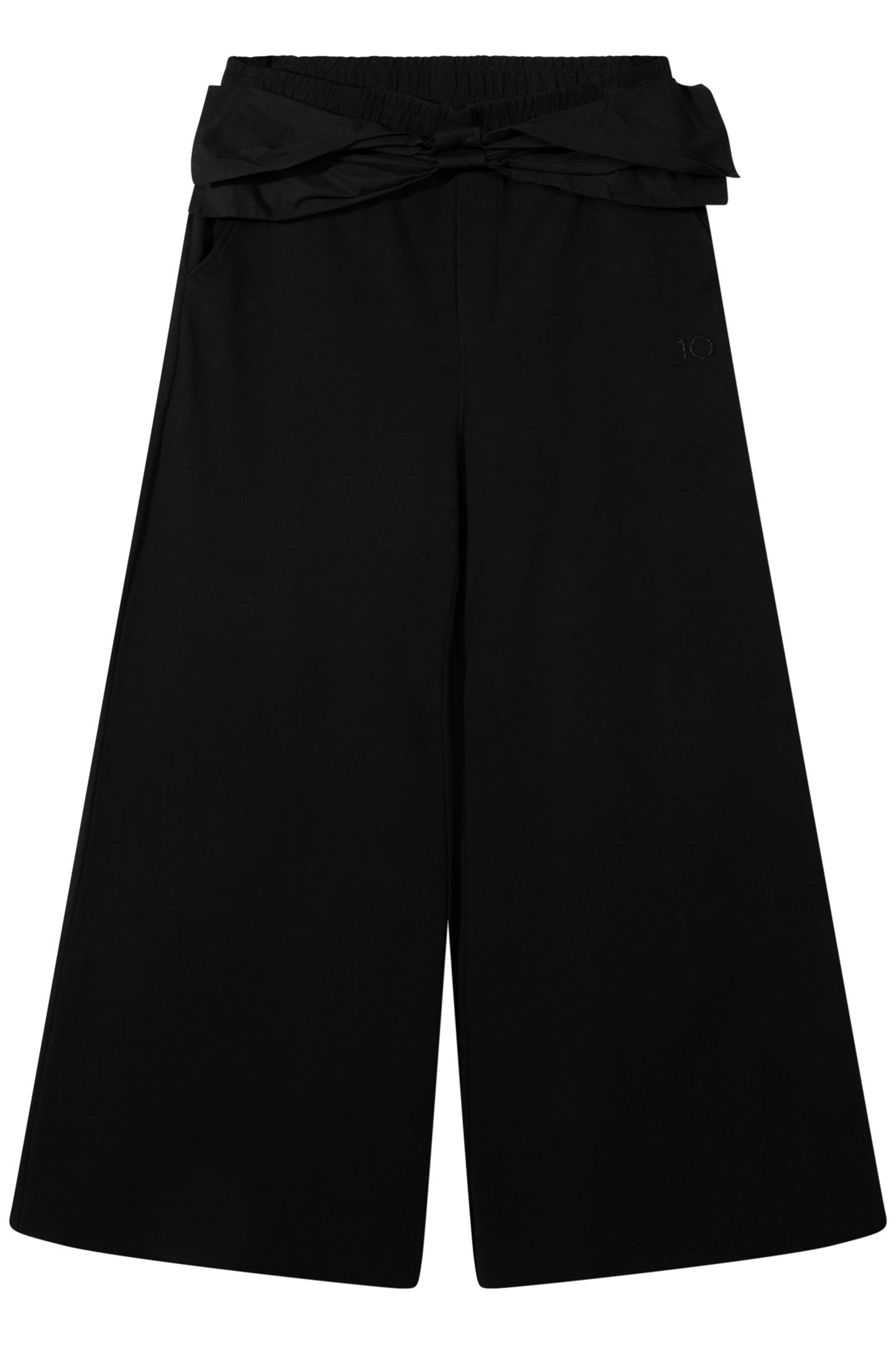 WIDE LEG JOGGER BOW BLACK 4