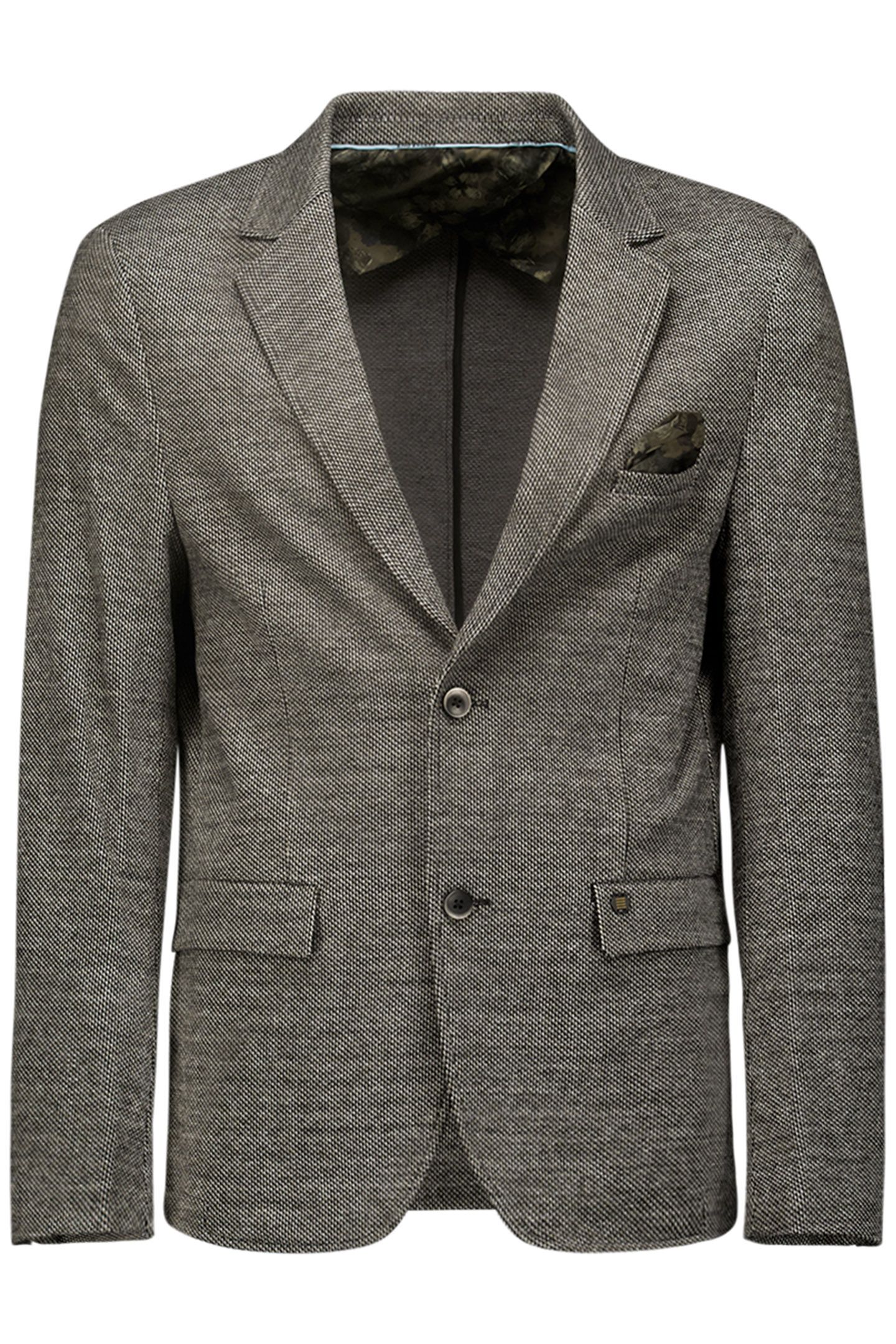 BLAZER STRETCH JERSEY MELANGE BLACK 4