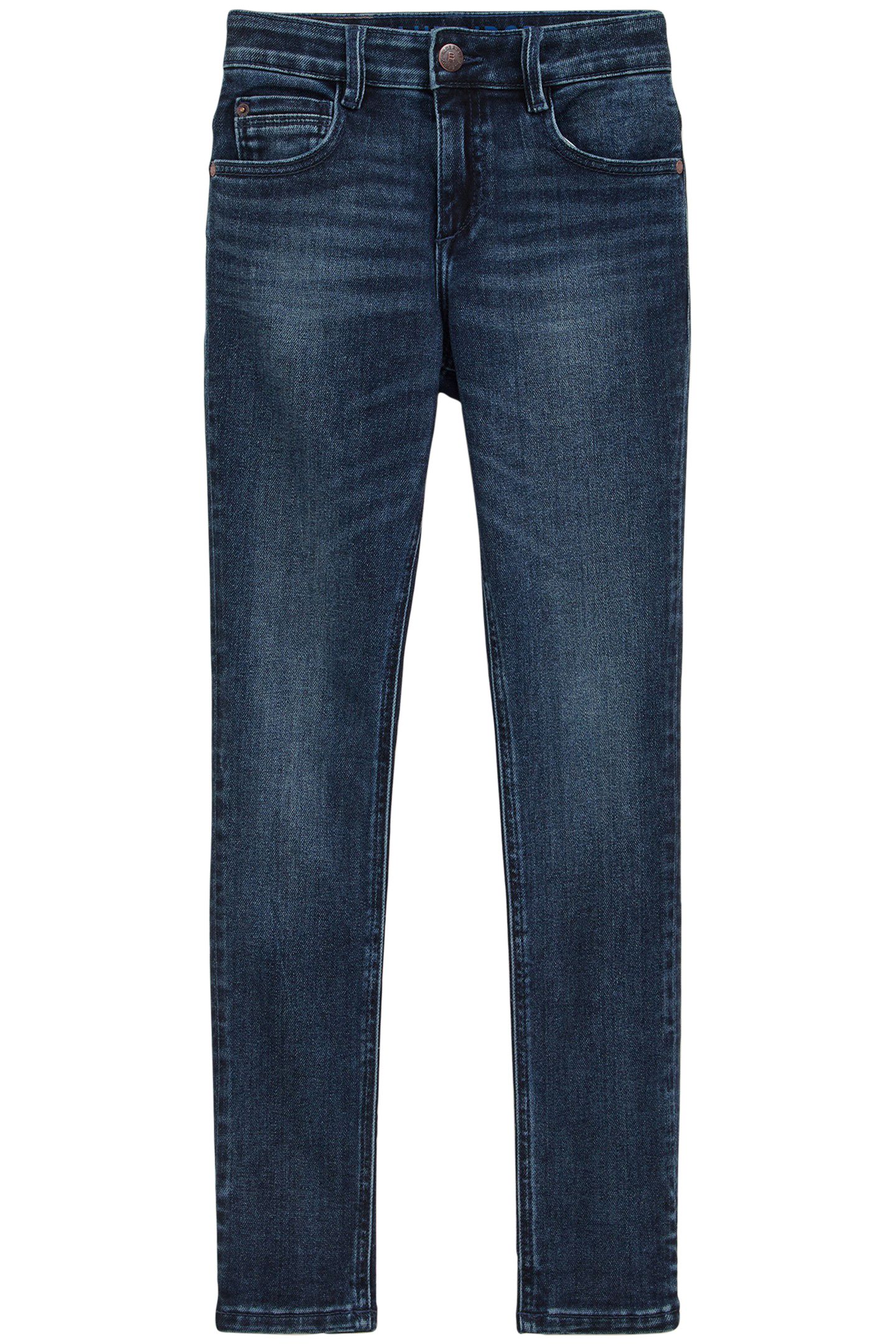 5-POCKET MID WAIST DARK BLUE 3