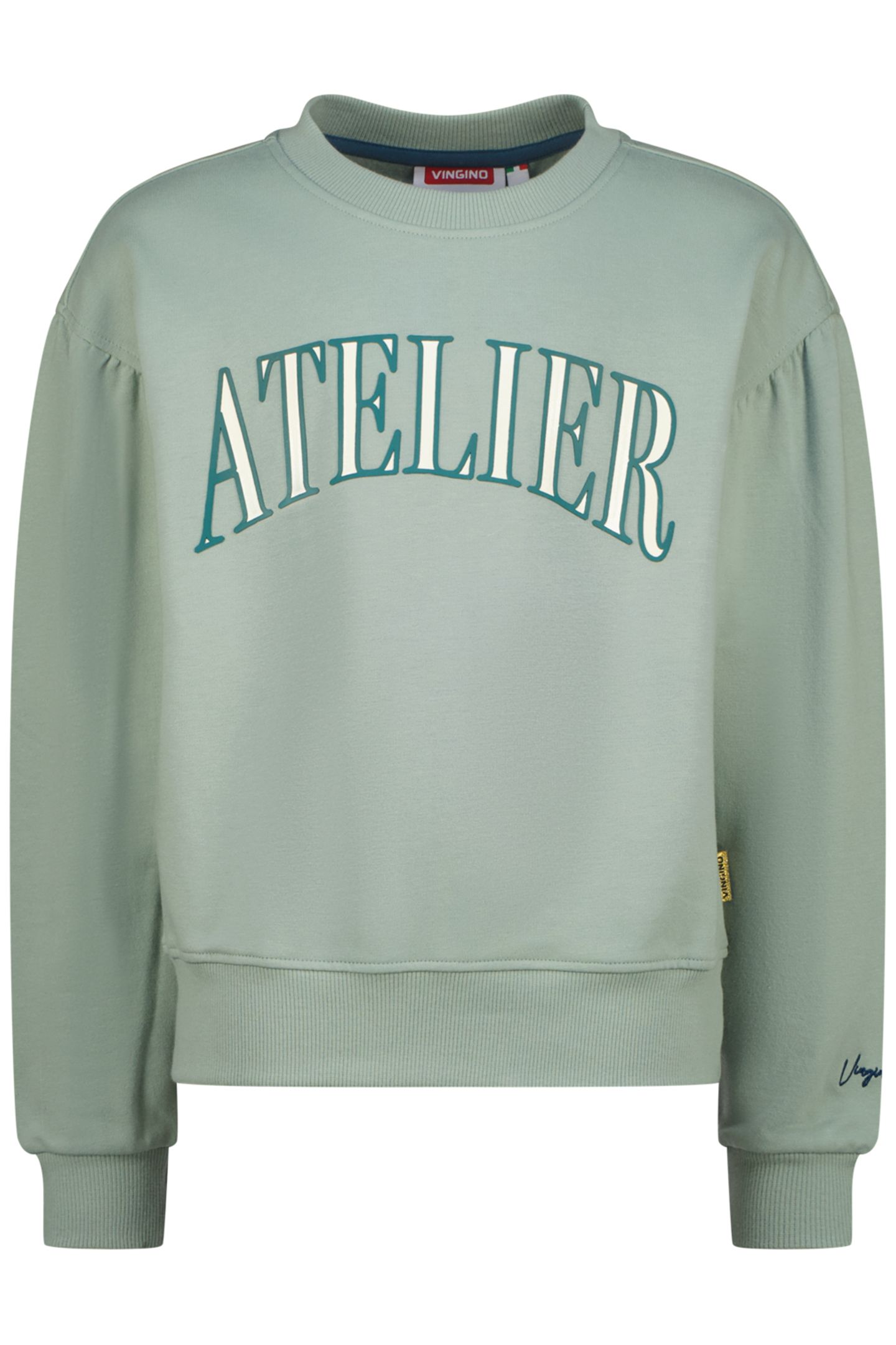 GIRLS NORAN SWEATER JADE GREEN 1