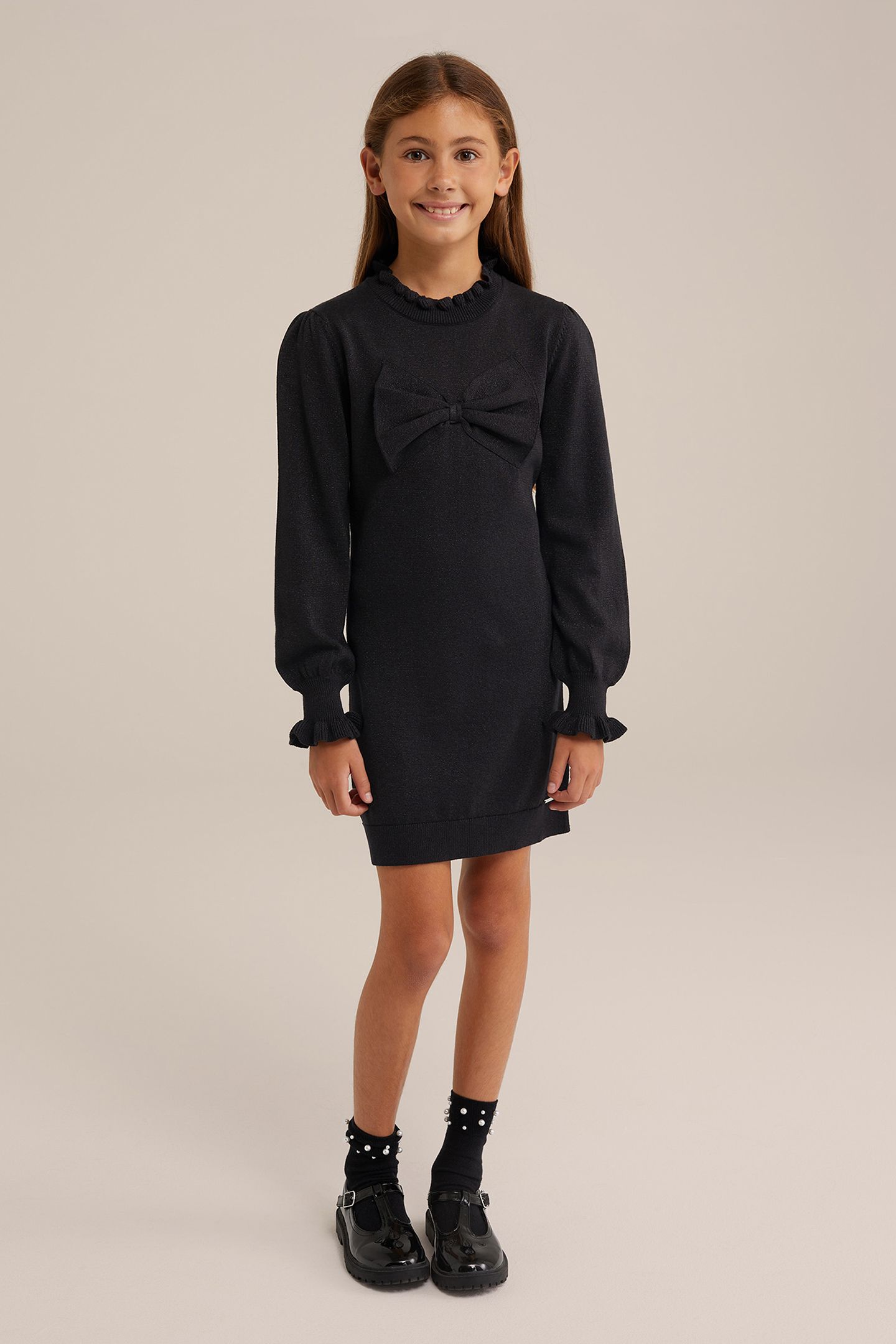 DRESS MID LENGTH BLACK 2