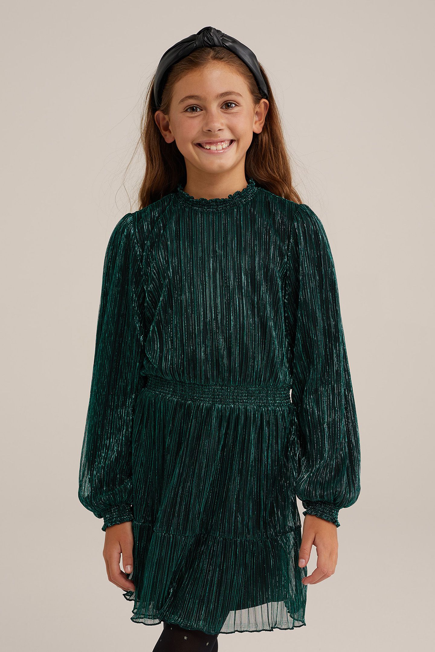 DRESS MID LENGTH DARK GREEN 1