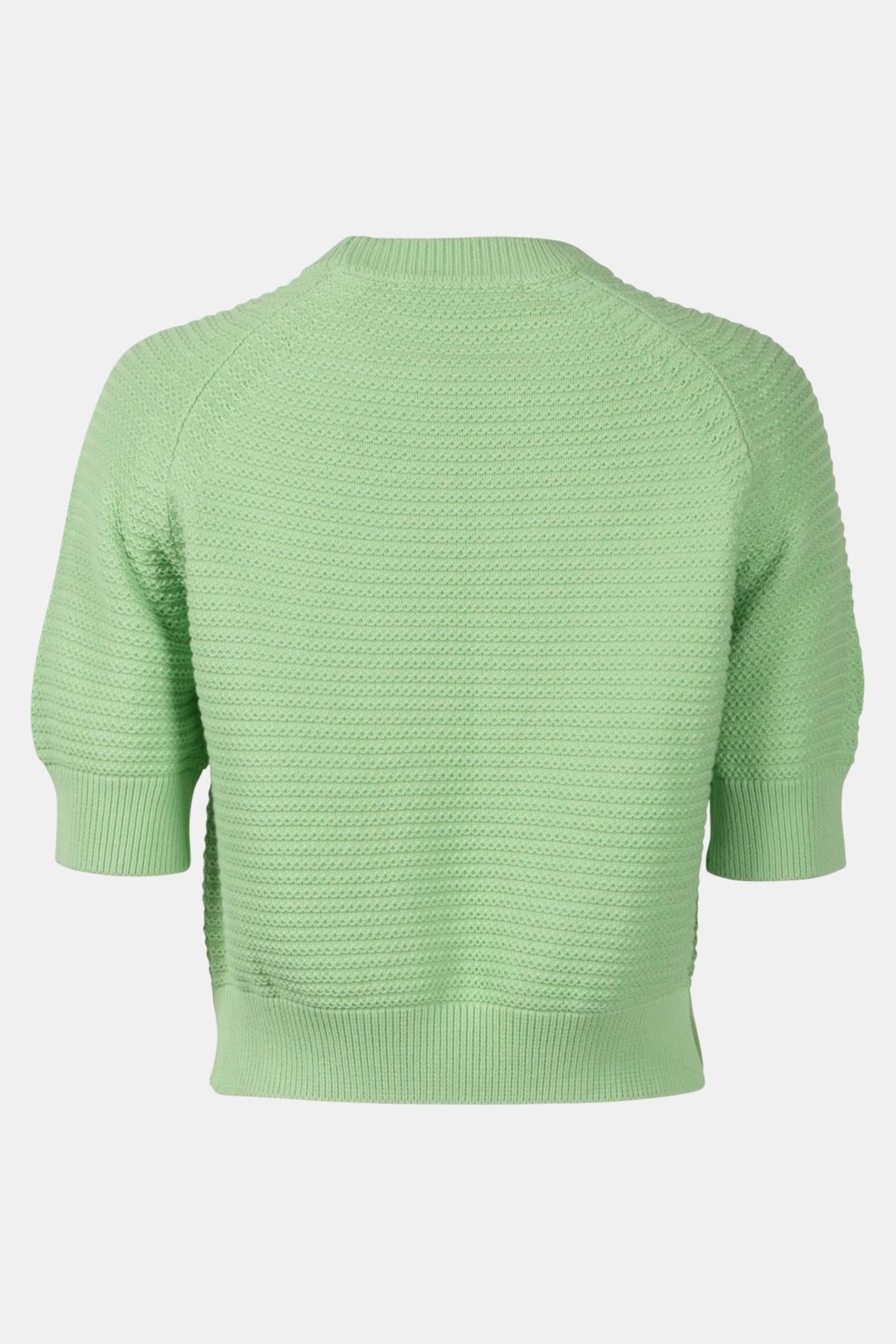 LILY SS HIGH NECK TOP APPLE GREEN 5
