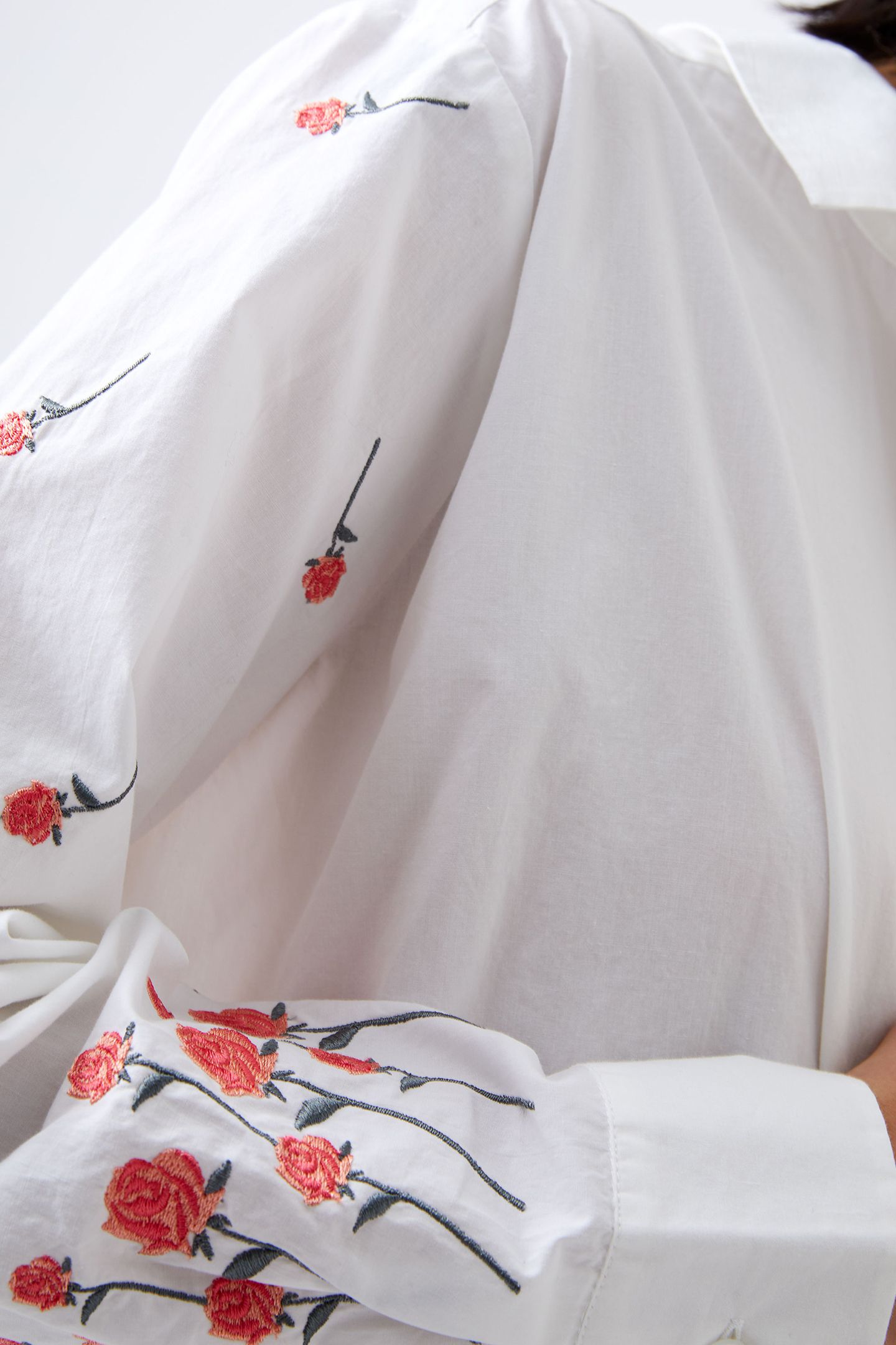 EMB DETAIL SHIRT WHITE/CAYENNE 4