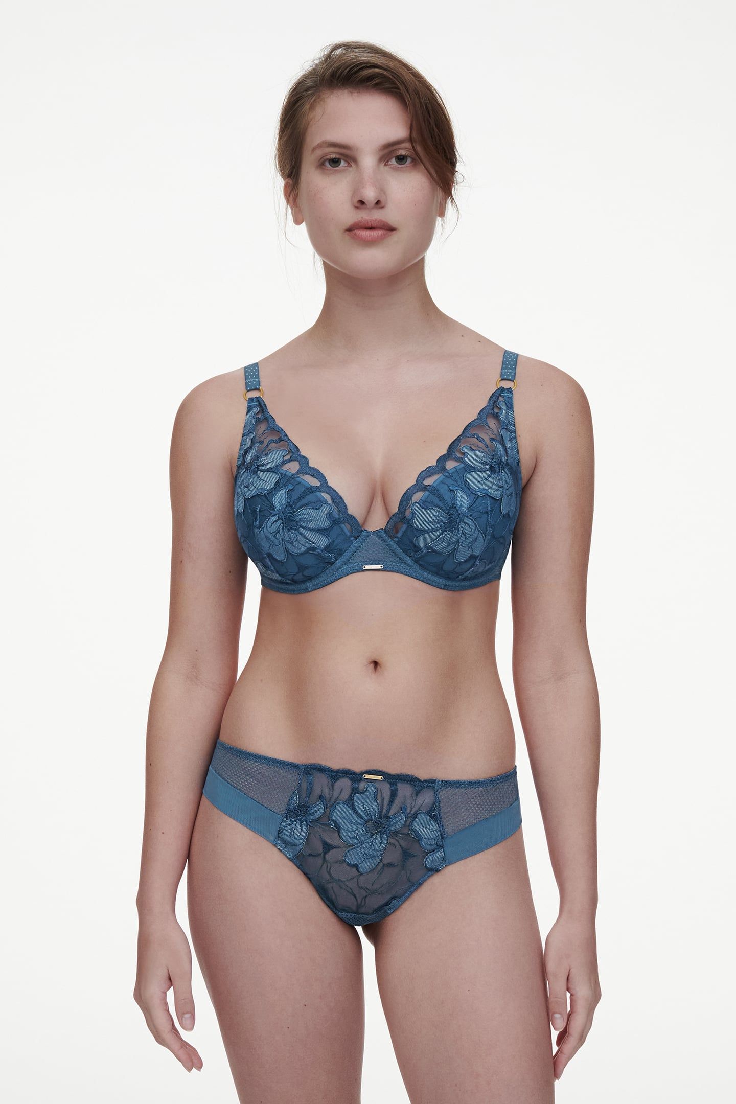 FLEURS SIGNATURE TANGA BLUE 4