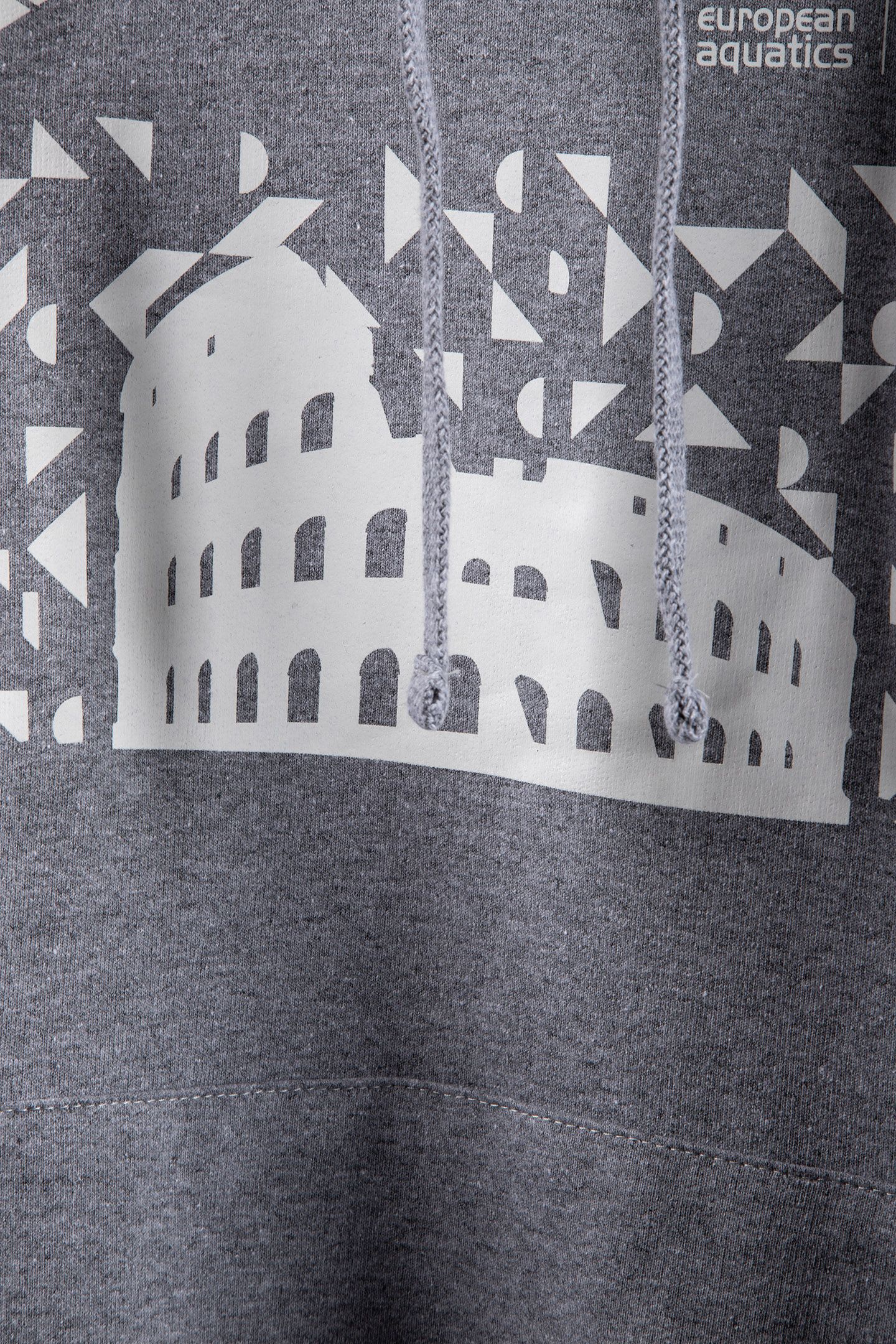 UNISEX HOODIE ESCH ROME 22 MERCH GREY MELANGE 7