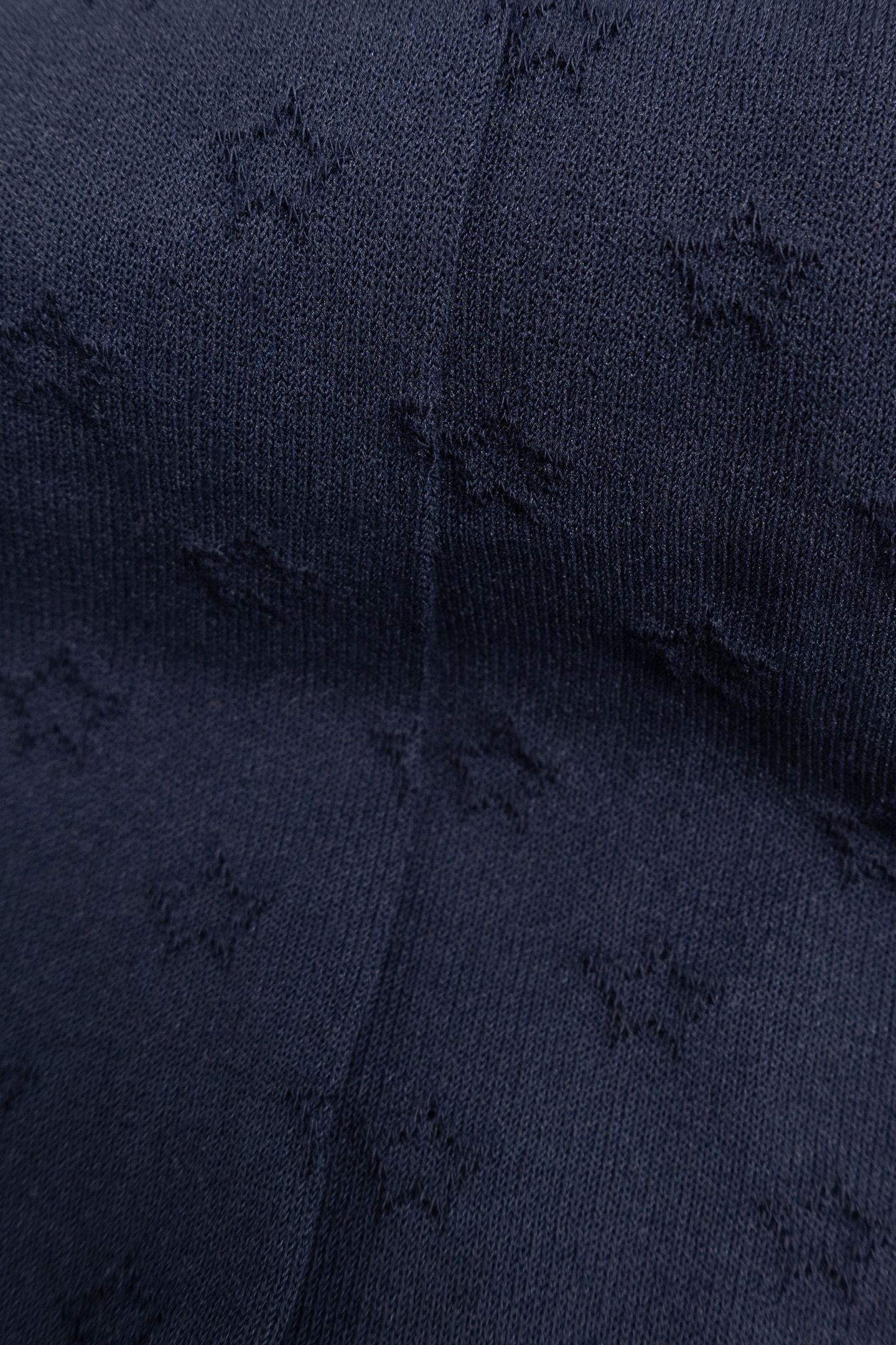 GIRL'S NAVY JACQUARD KNIT TIGHTS 5