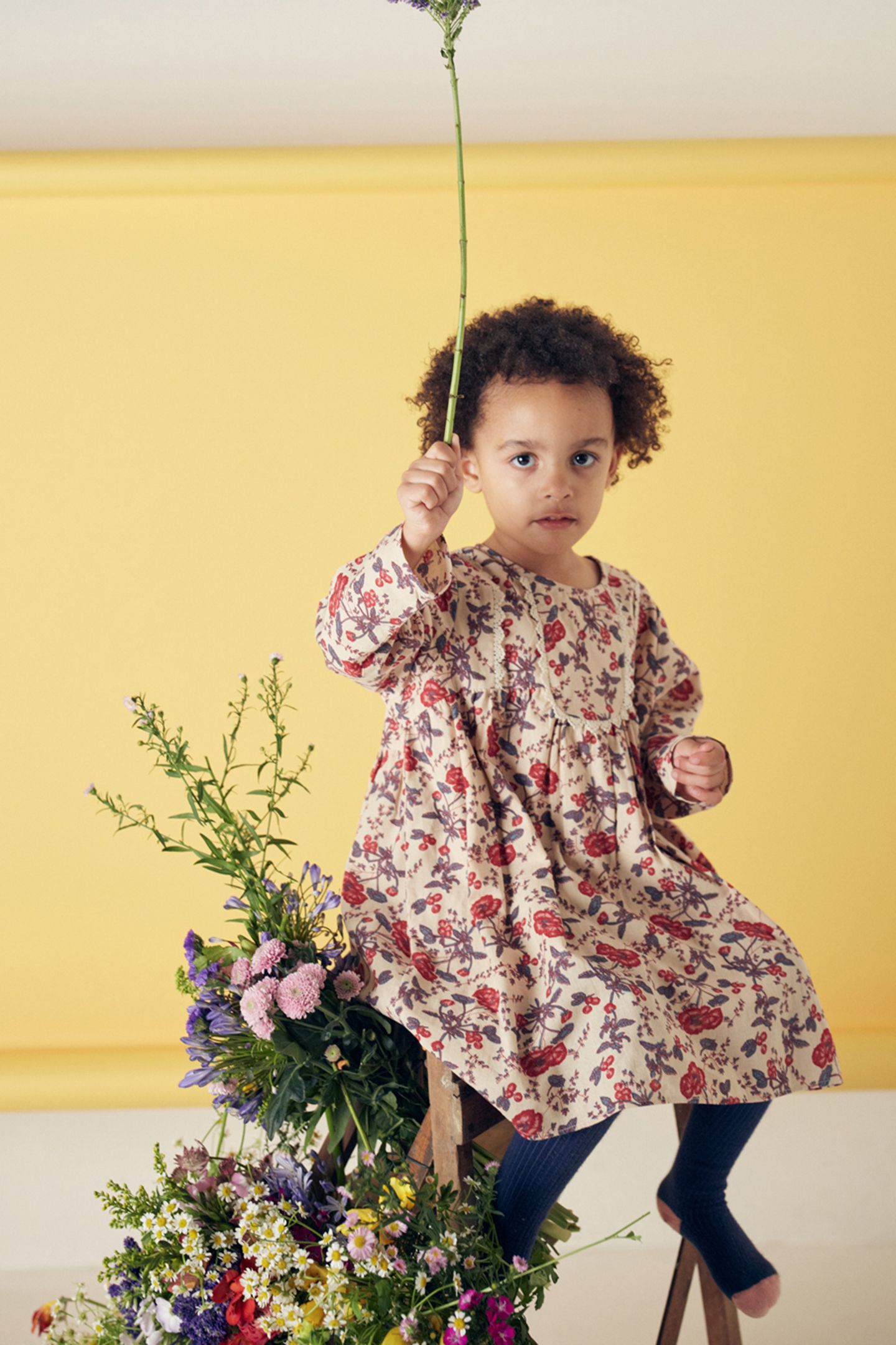 DRESS ROULOTTA CREAM POPPIES 1