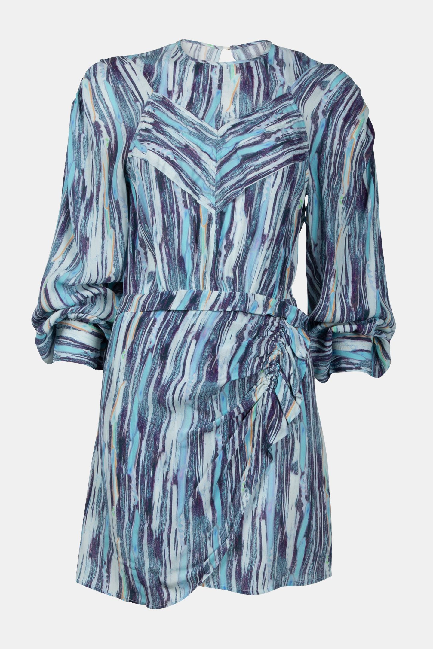 ISIARI DRESS MIXED BLUE 5