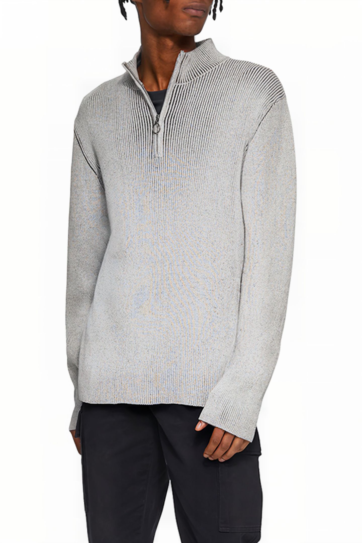 S.OLIVER-QS PULLOVER LIGHT GREY 1