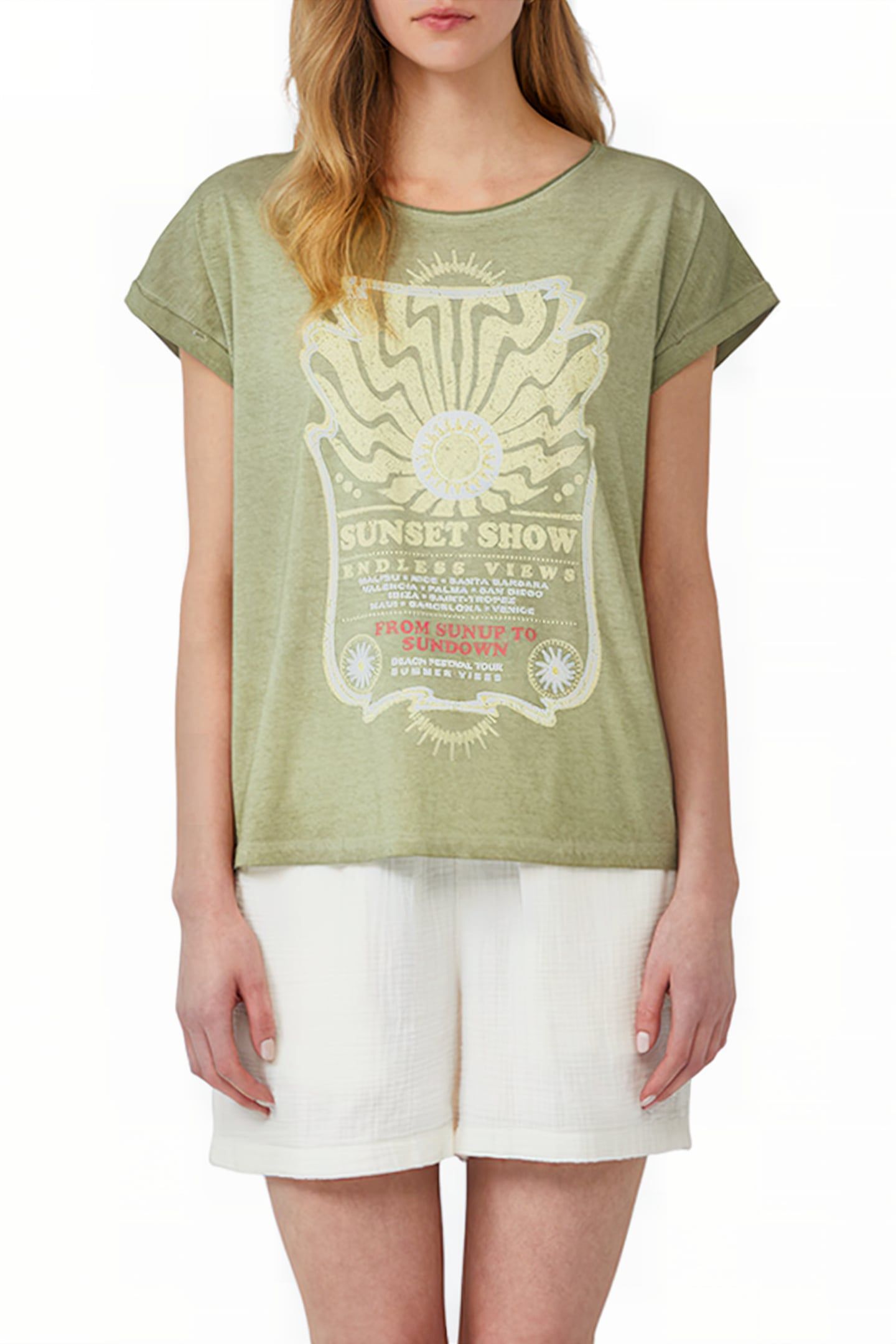 S.OLIVER-QS T-SHIRTS GREEN 1