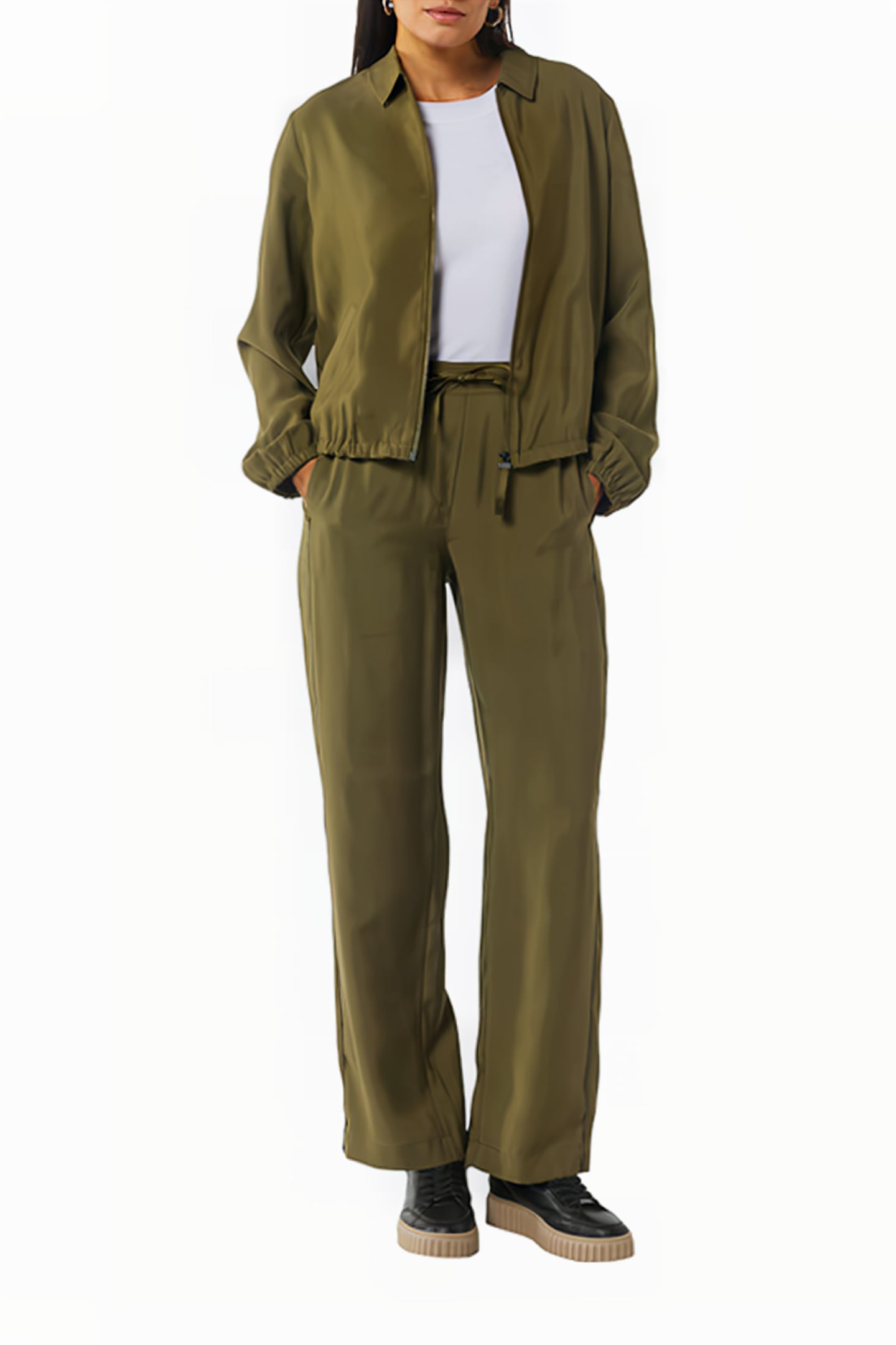 COMMA PANTS GREEN OLIVE 2