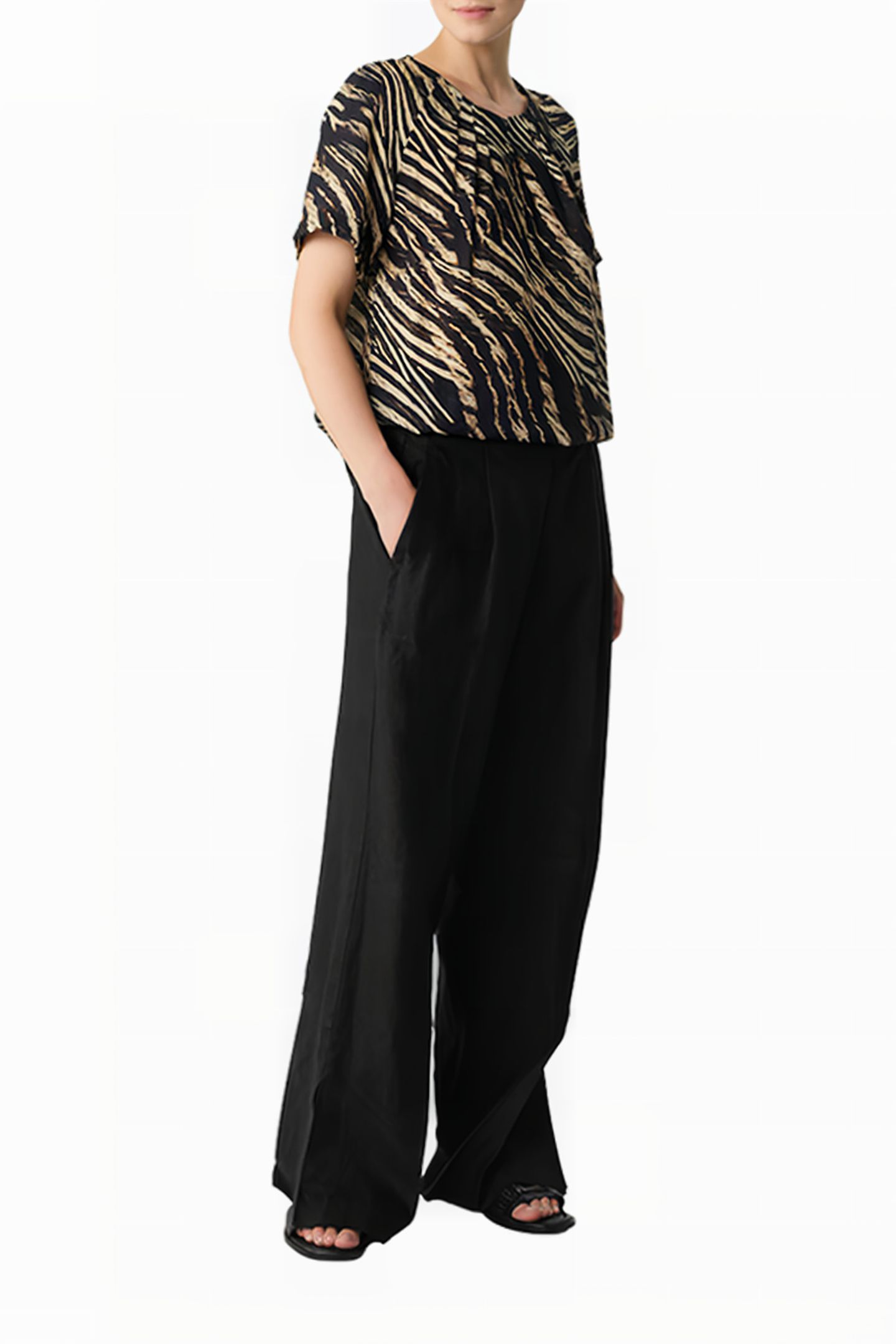 COMMA BLOUSES BLACK 2