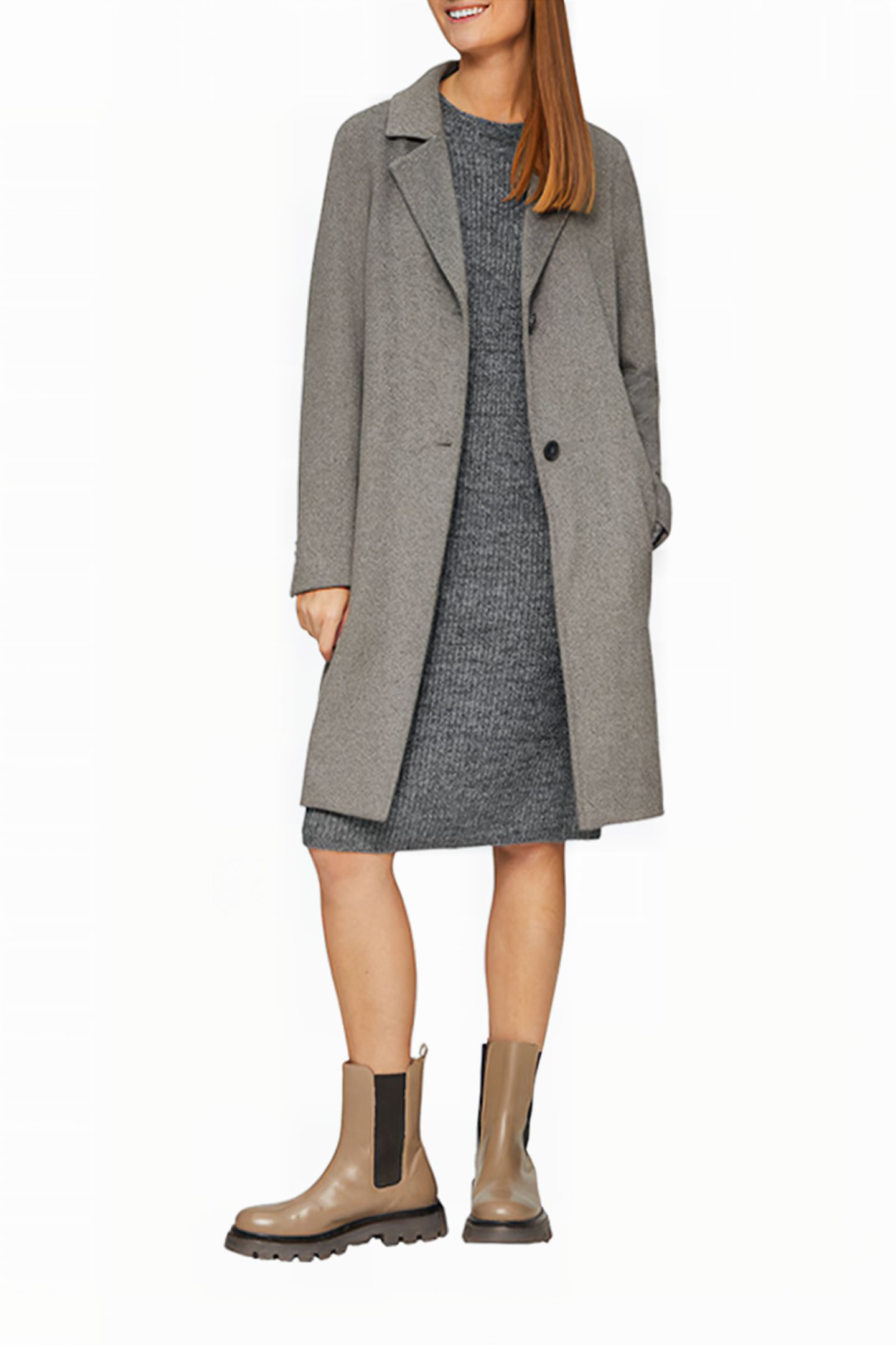 S.OLIVER DRESS GREY/BLACK 4