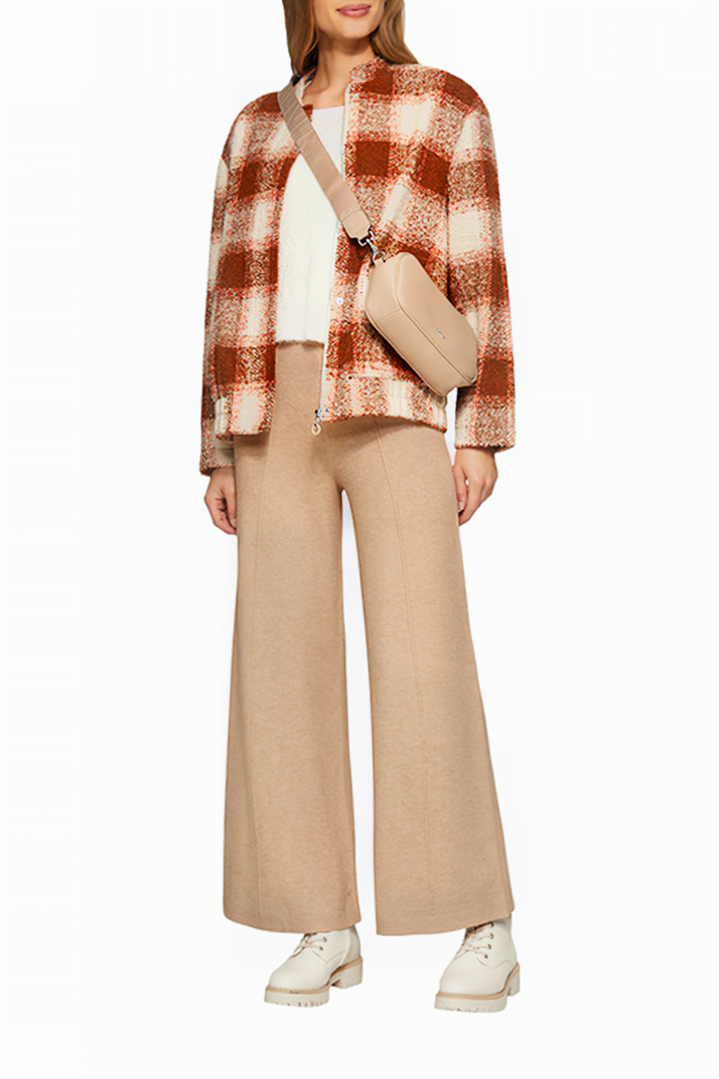 S.OLIVER PANT BROWN BEIGE 2