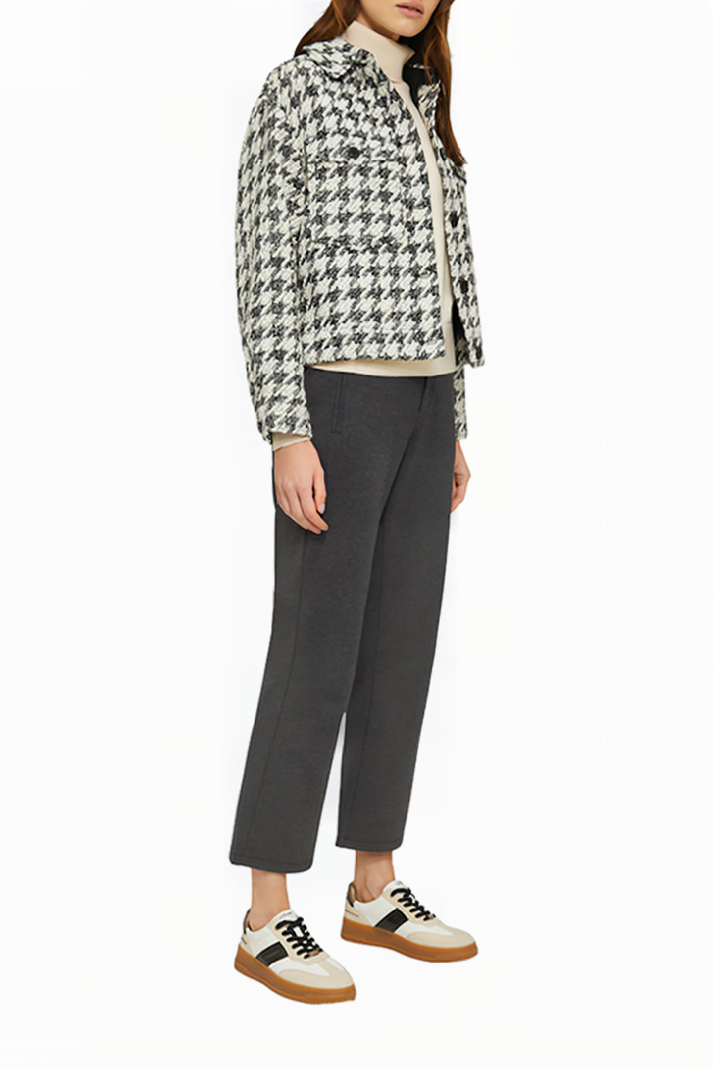 S.OLIVER PANT GREY/BLACK 2
