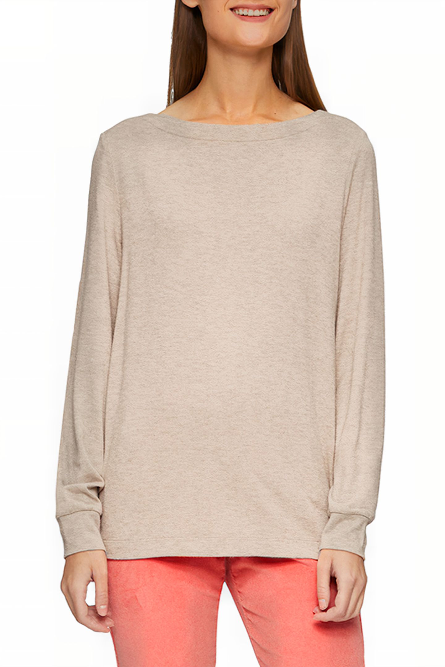 S.OLIVER T-SHIRTS BROWN BEIGE 1