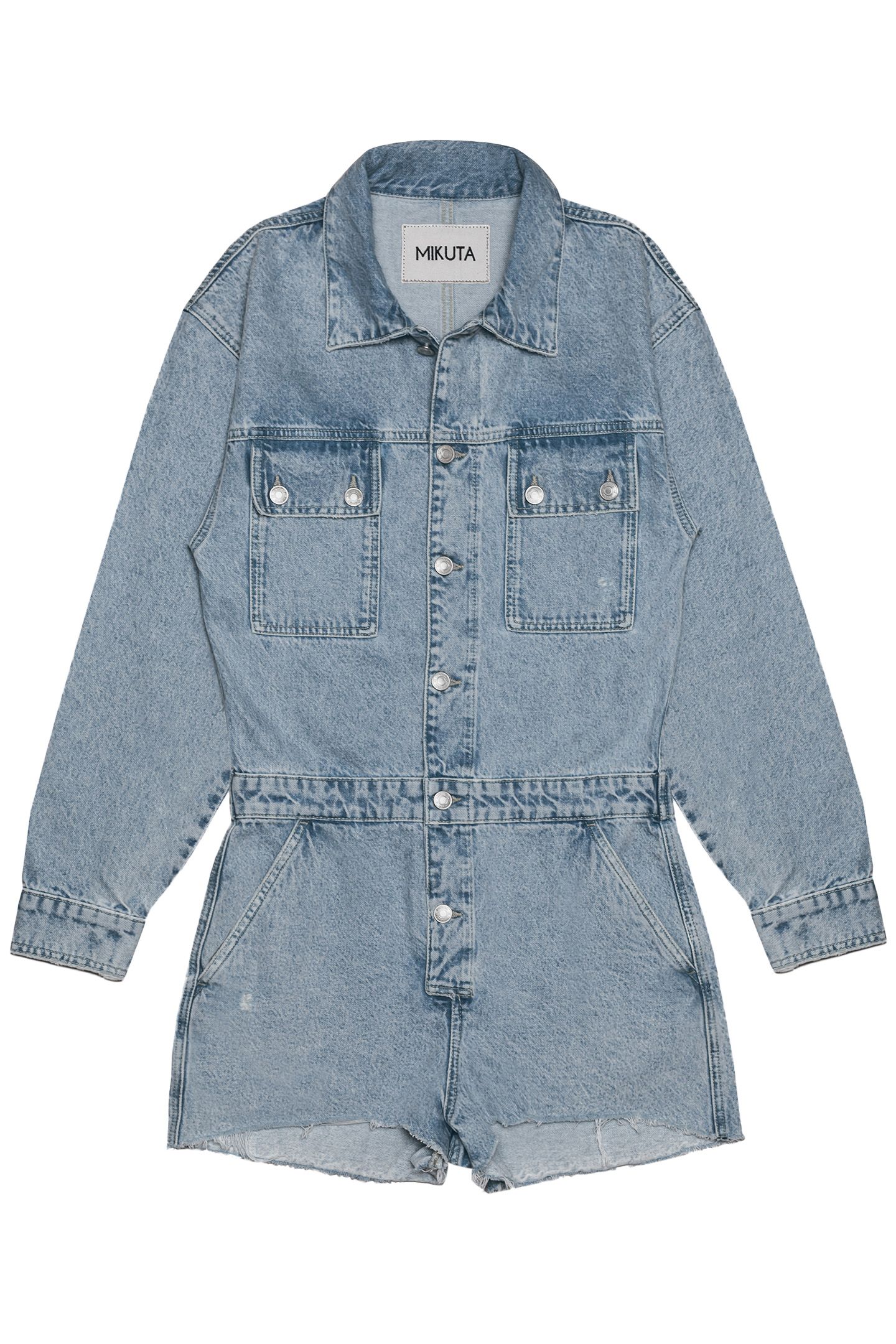 THE BLUE SHORT DENIM JUMPSUIT 1