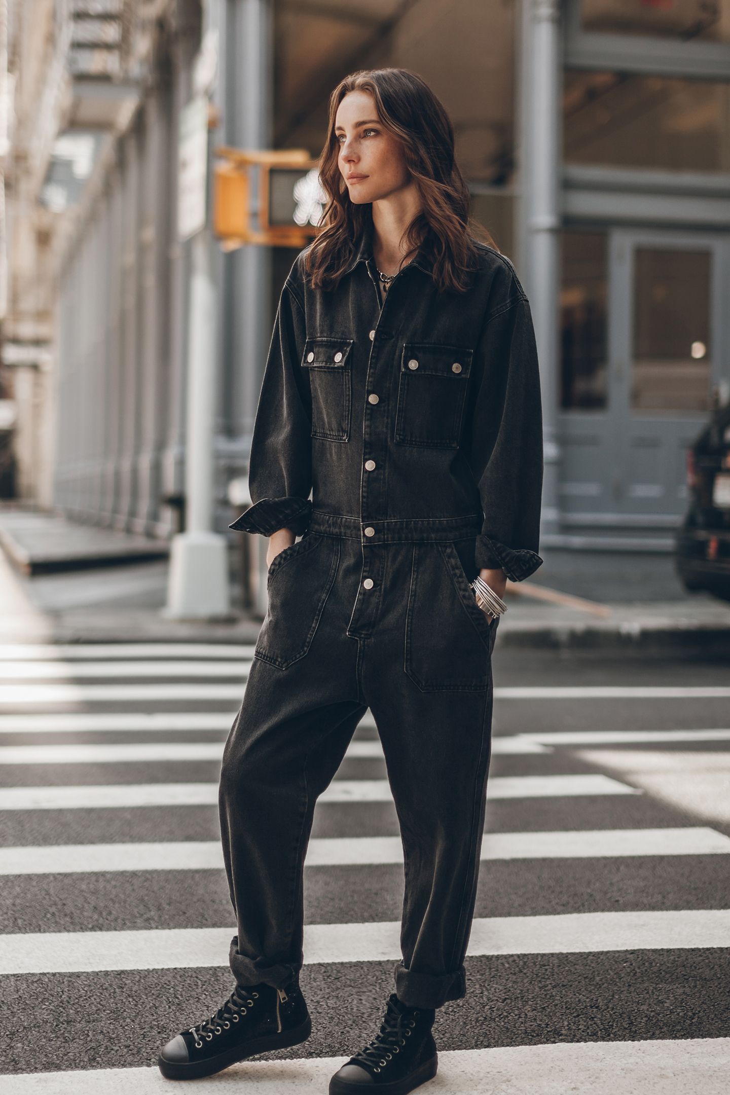 THE BLACK DENIM JUMPSUIT | Online Outlet | Otrium