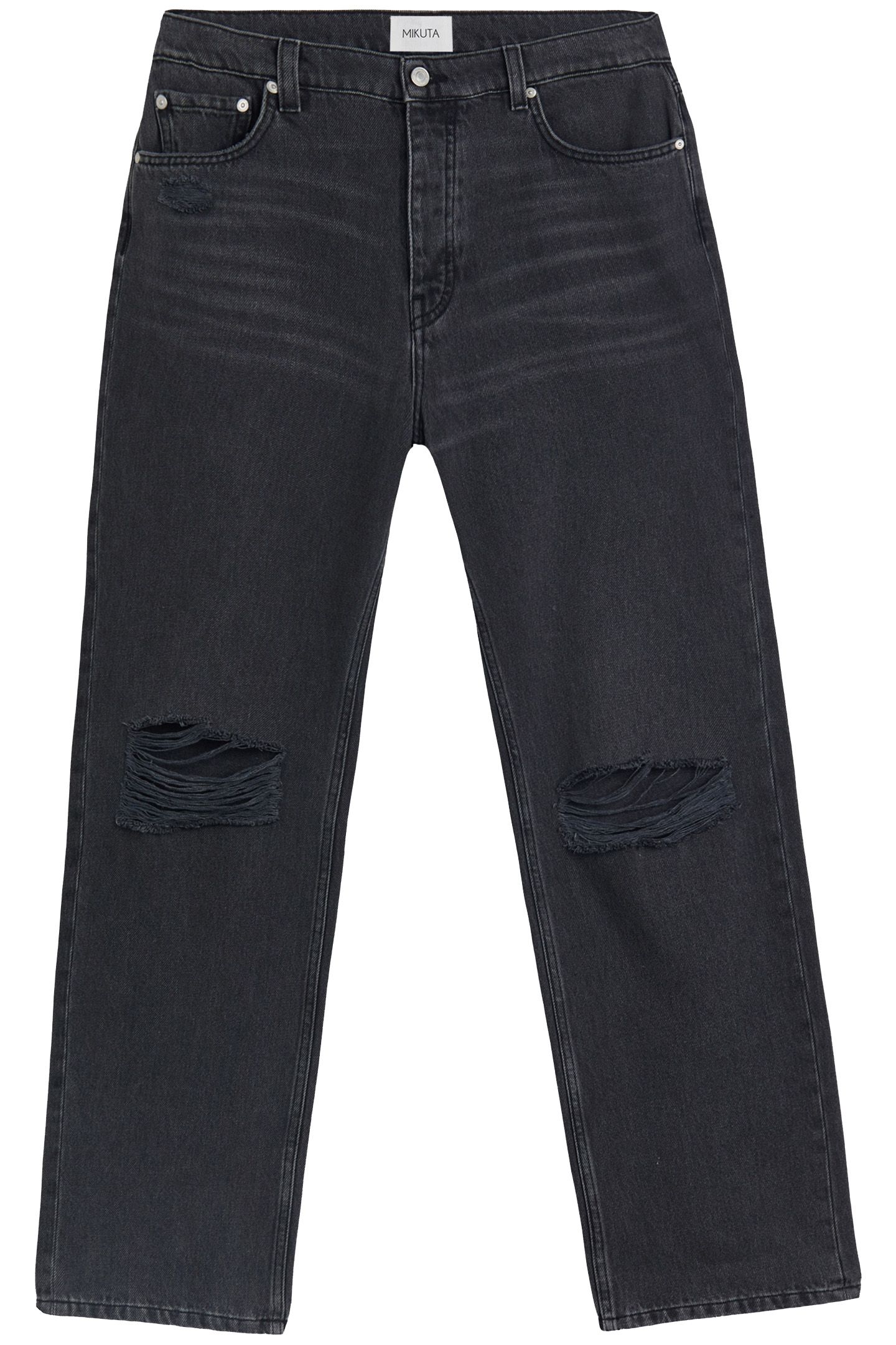 THE BLACK RIPPED RELAXED JEANS 2
