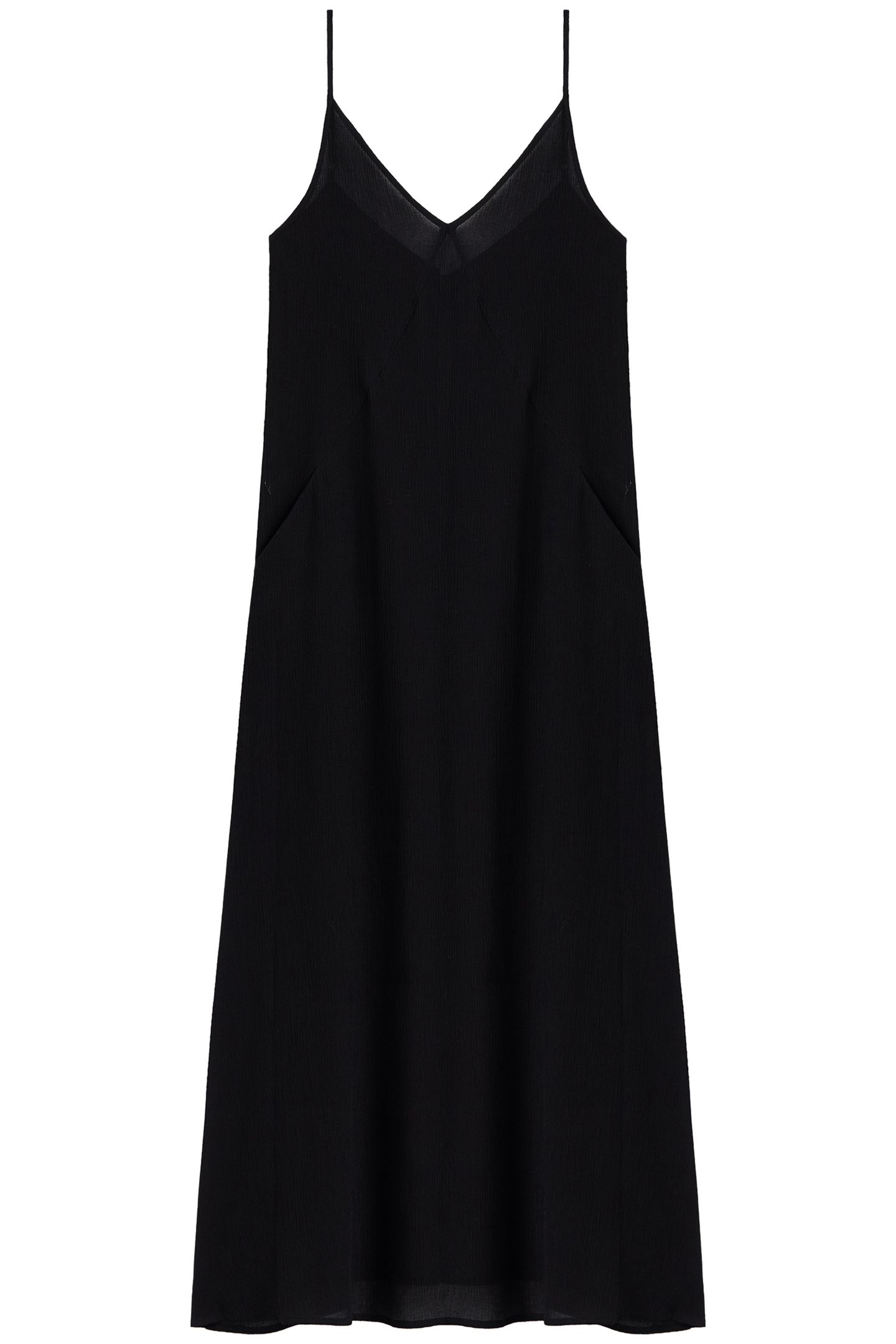 THE BLACK LONG CRINKLE DRESS 2