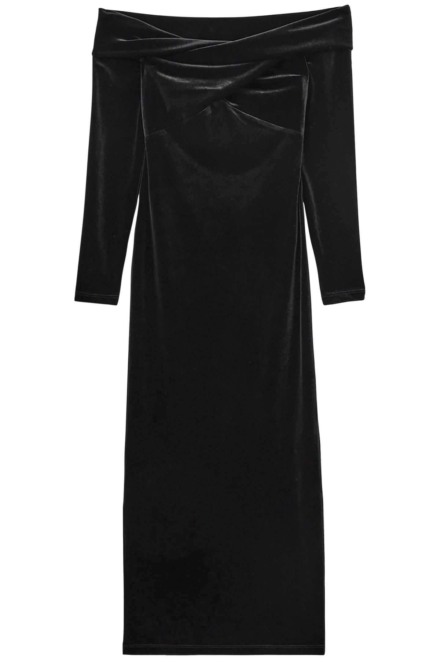 DELTA VELVET DRESS BLACK 7