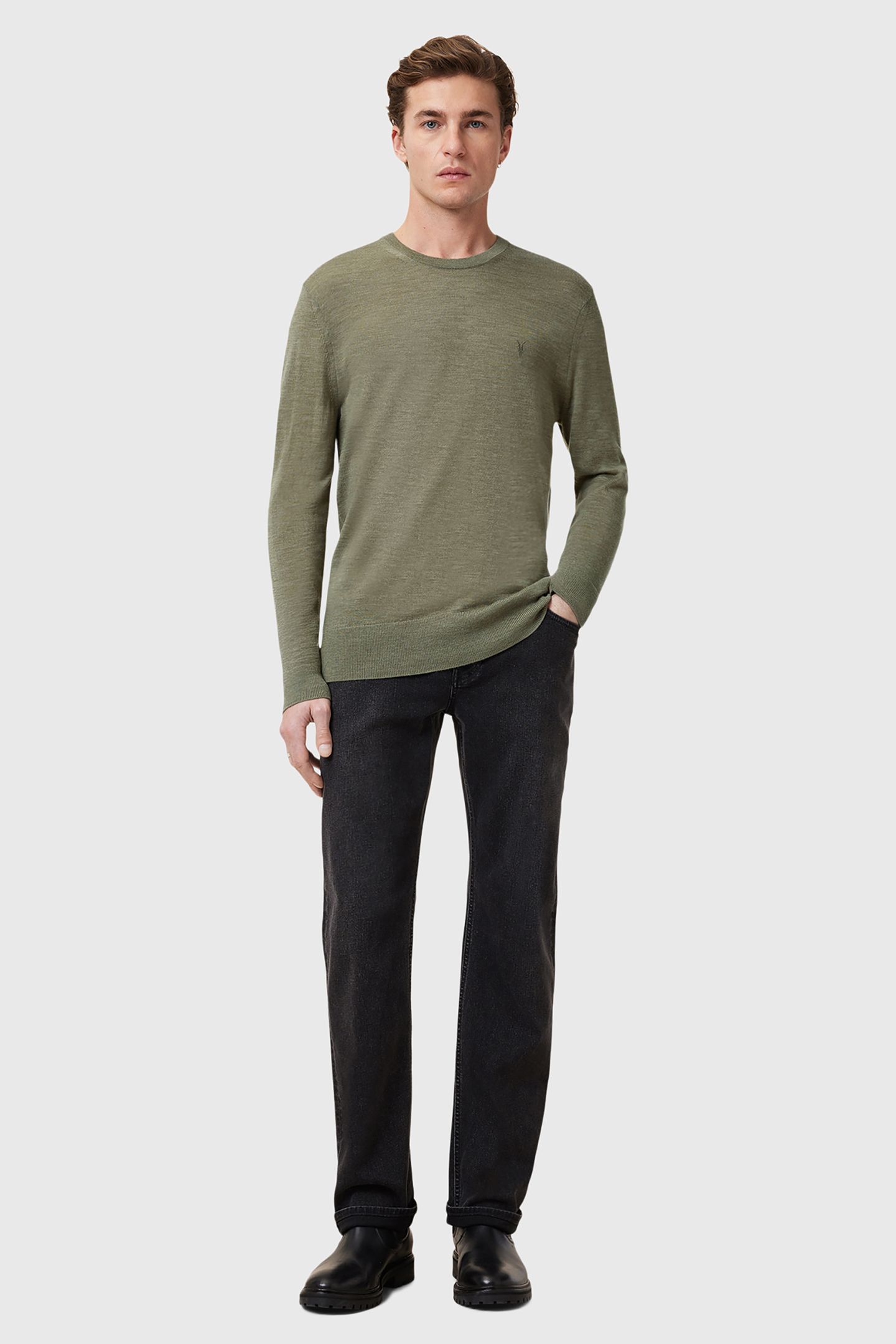 MODE MERINO CREW LIGHT ASH GREEN 2