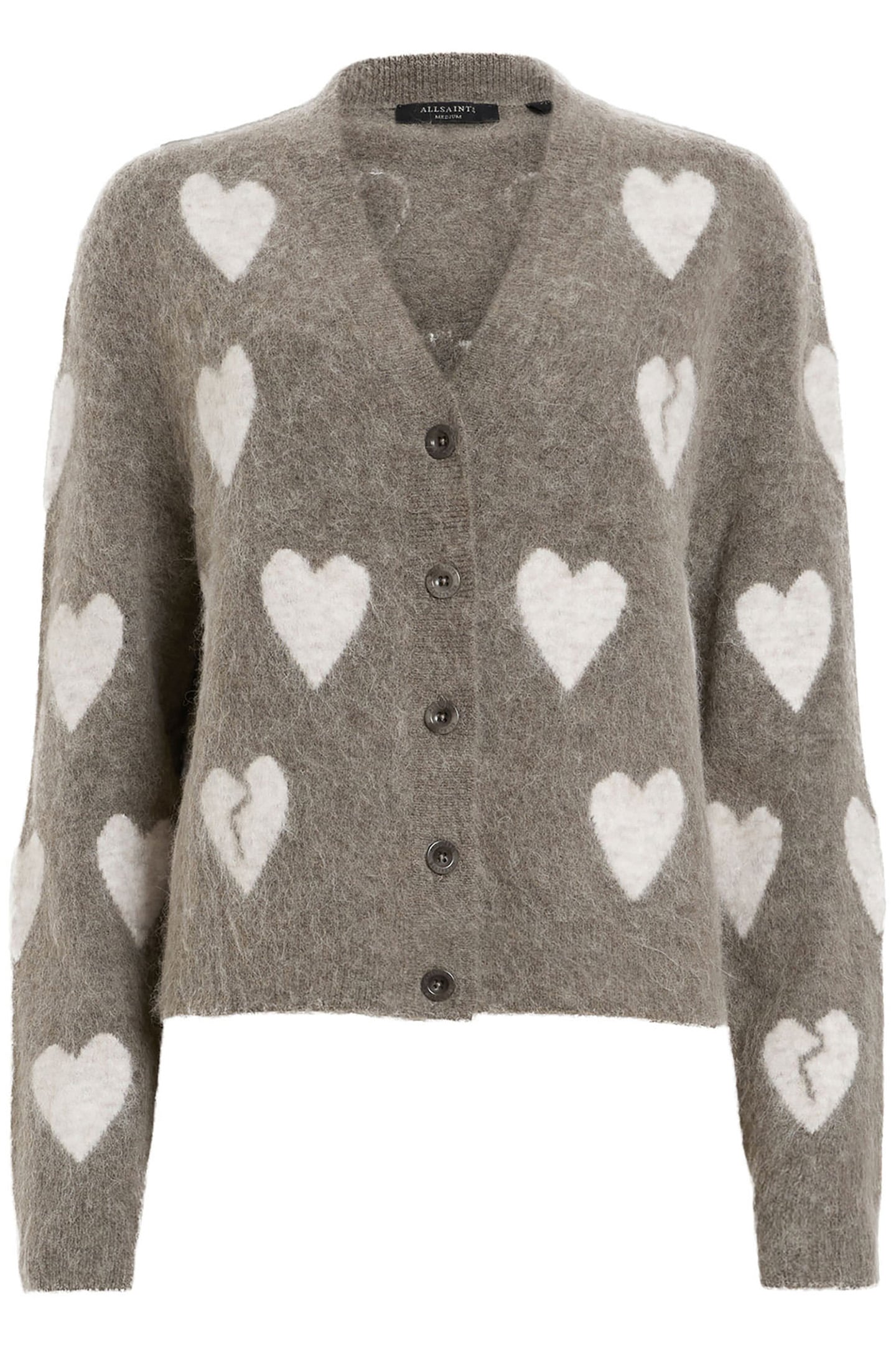 AMORA CARDIGAN WALNUT BROWN/GREY 6