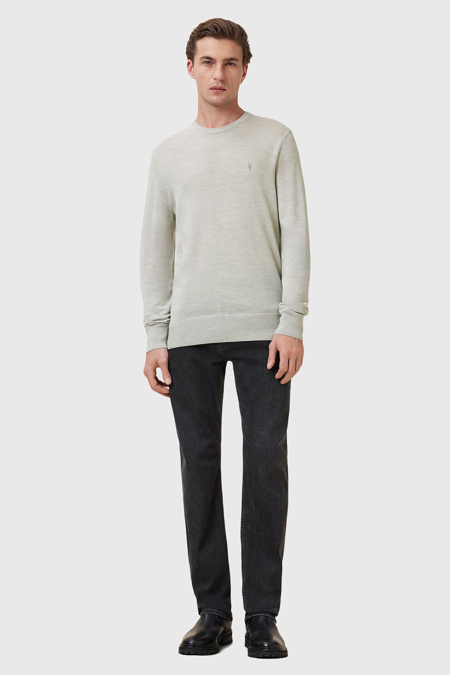 MODE MERINO CREW SLATE GREEN 2