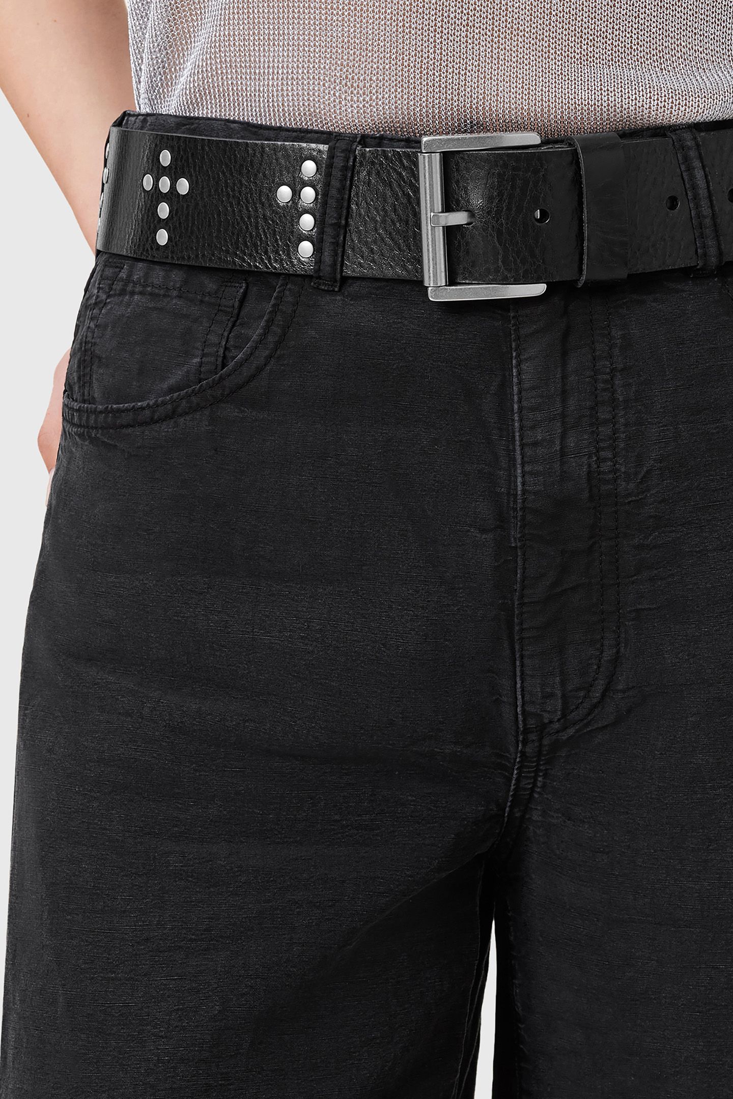 CROSS MAXX BELT BLACK/ANTQ NICKEL 6