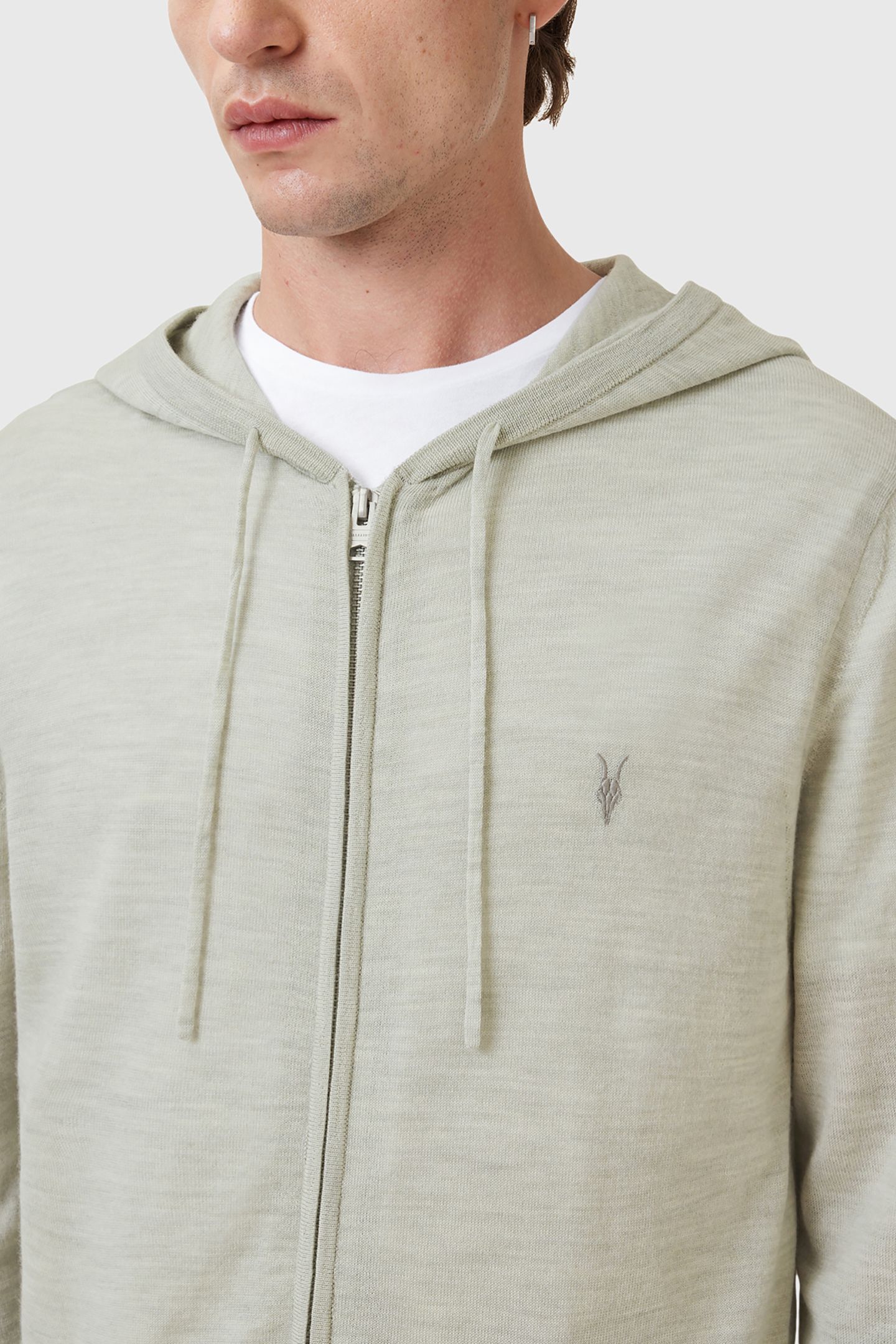MODE MERINO ZIP HOOD SLATE GREEN 5