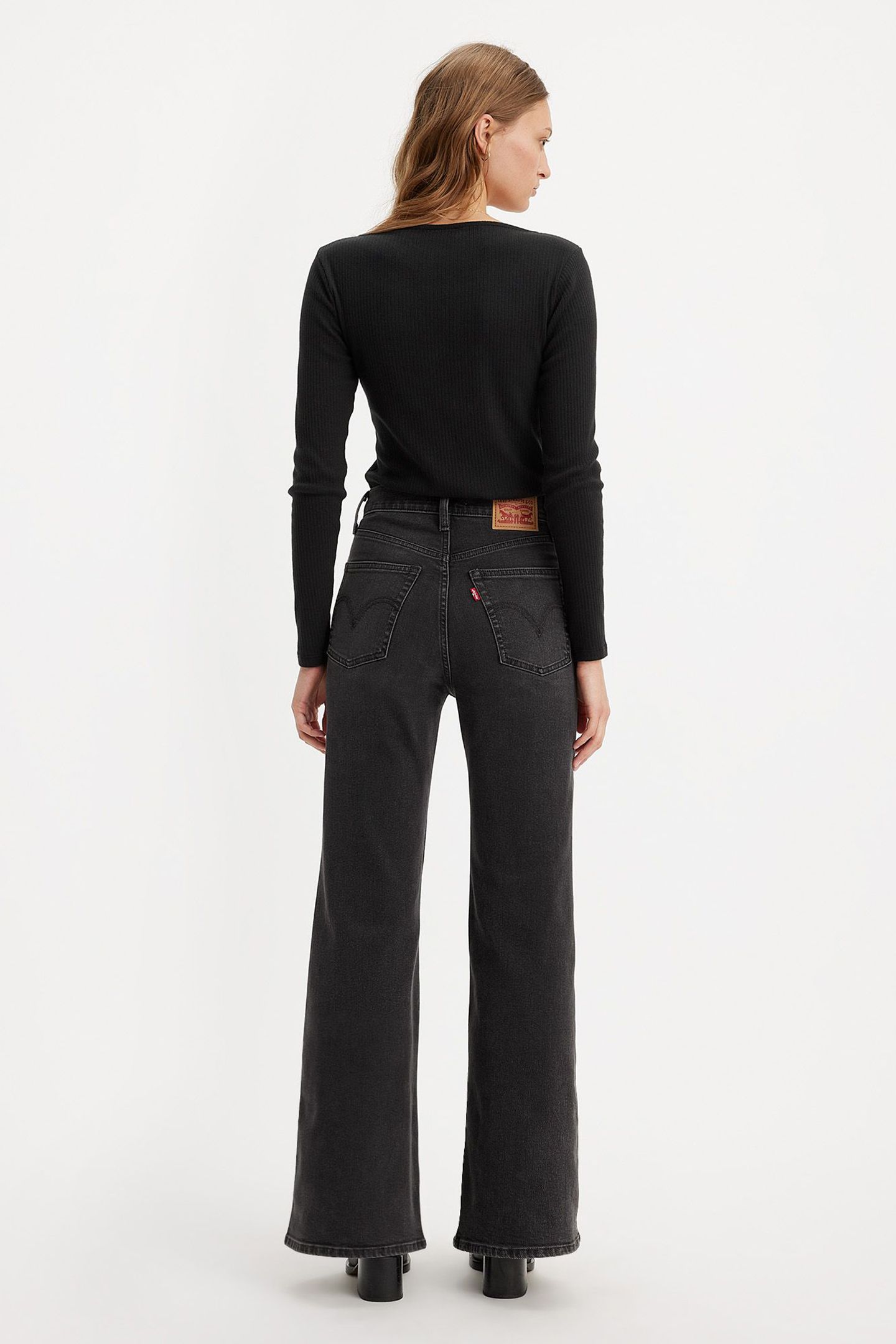 RIBCAGE BELL JEANS BLACK 2