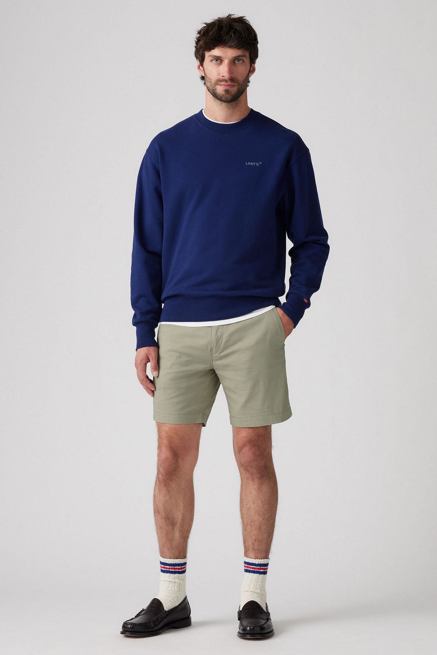 CHINO STANDARD COTTON LINEN SHORTS NEUTRAL 5