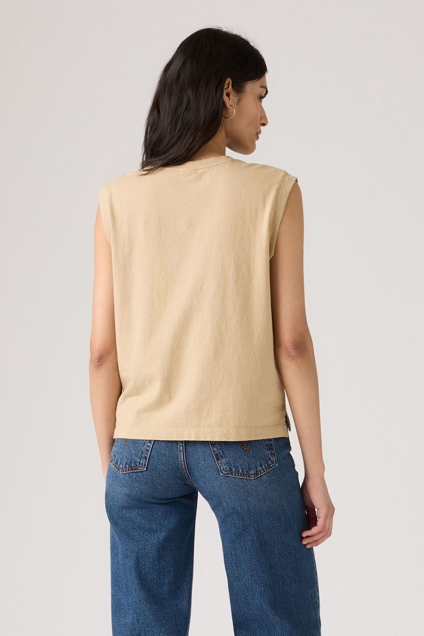 BOXY TANK TOP TAN 2